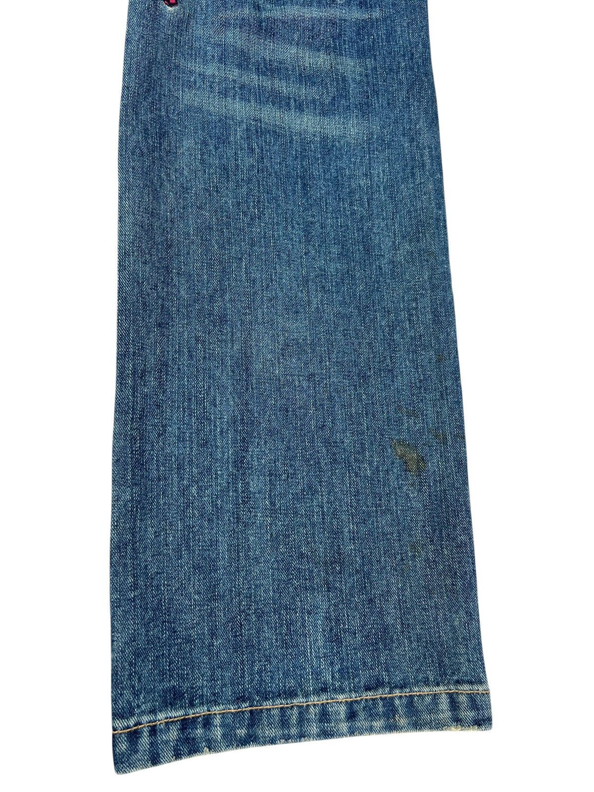 Vintage Dirty Mud Japan Brand Rips Eagle Embroidery Distress Jeans Size US 31 - 15 Thumbnail