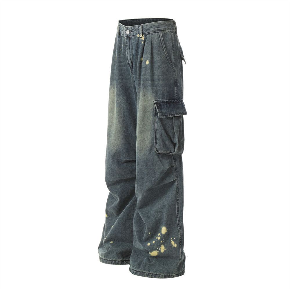 Japanese Brand Men's American street style multi-pocket cargo jeans Size US 32 / EU 48 - 3 Thumbnail