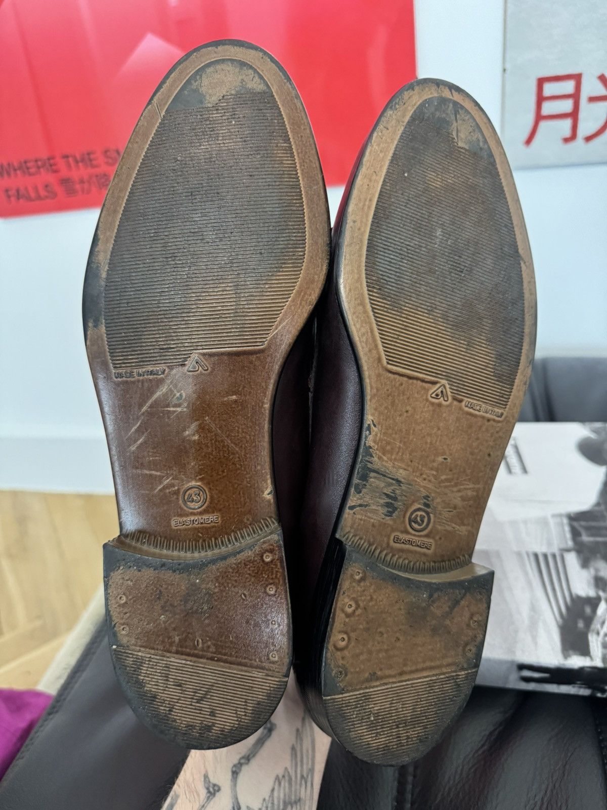 Vintage High Quality Leather Loafers Vintage Y2k Italy Hype Brown Size US 9.5 / EU 42-43 - 6 Thumbnail