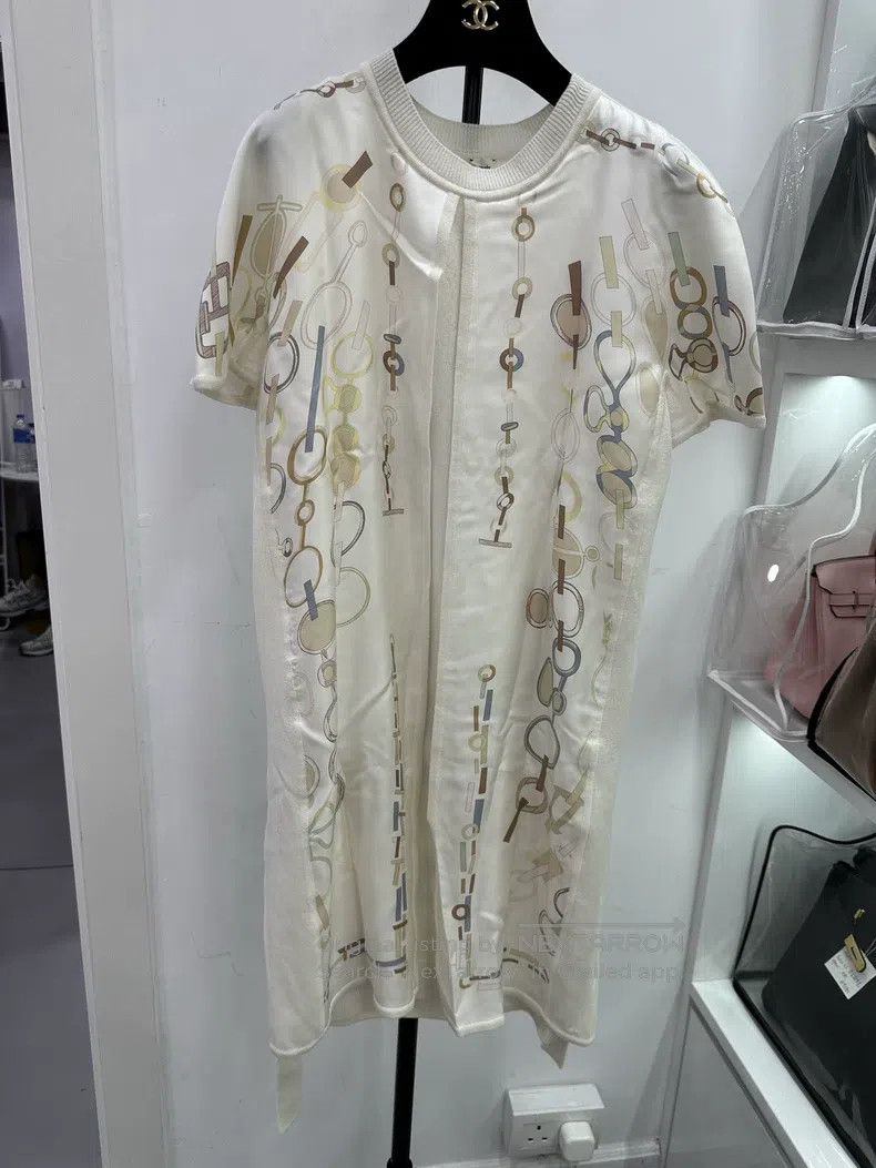 Hermes Hermes Chain Print Silk Dress Size S / US 4 / IT 40 - 1 Thumbnail