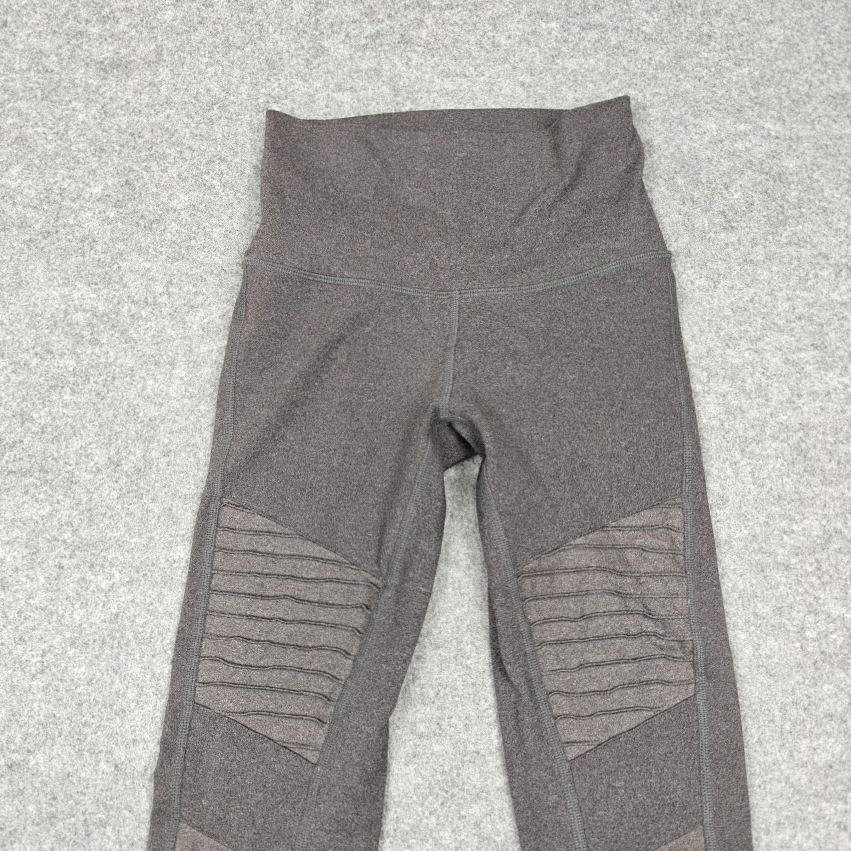 Alo Alo Leggings Womens Gray XS High Rise Moto Ankle Yoga Athletic Gym Pants Size 26" / US 2 / IT 38 - 2 Thumbnail
