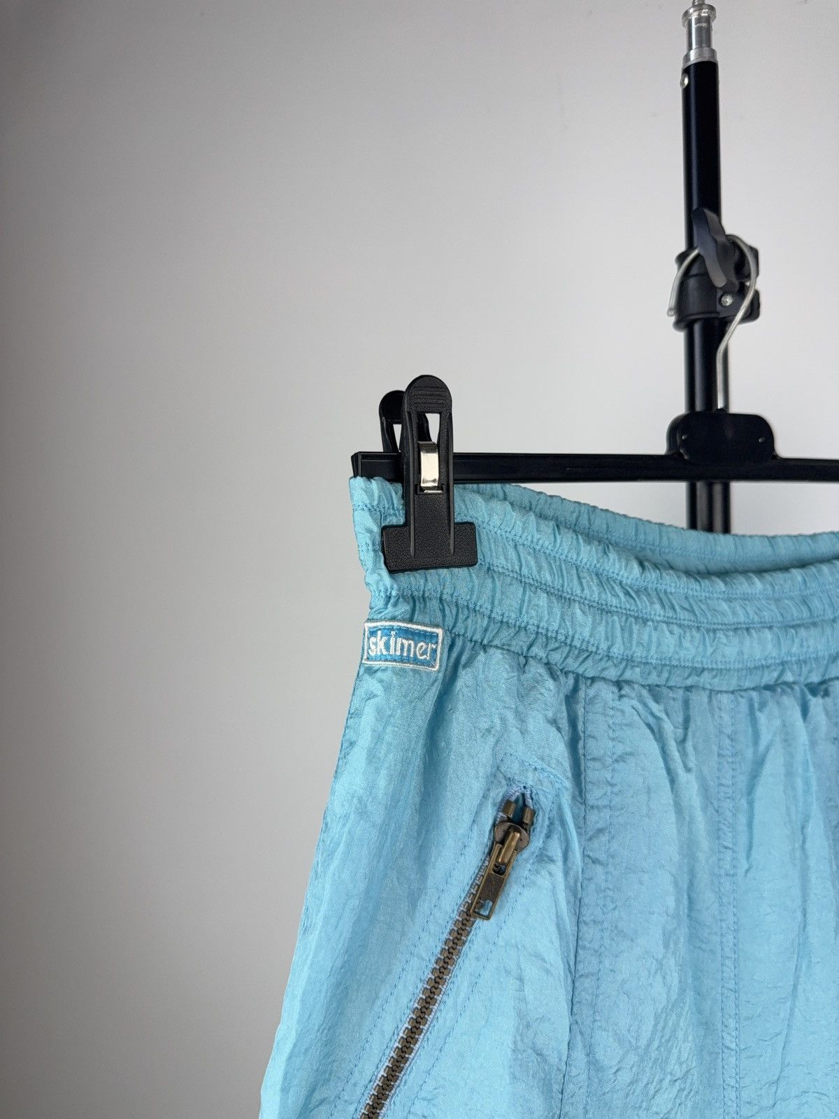 Vintage Vintage Skimer Light Blue Nylon Snow Pants France 80s/90s Size 28" / US 6 / IT 42 - 3 Thumbnail
