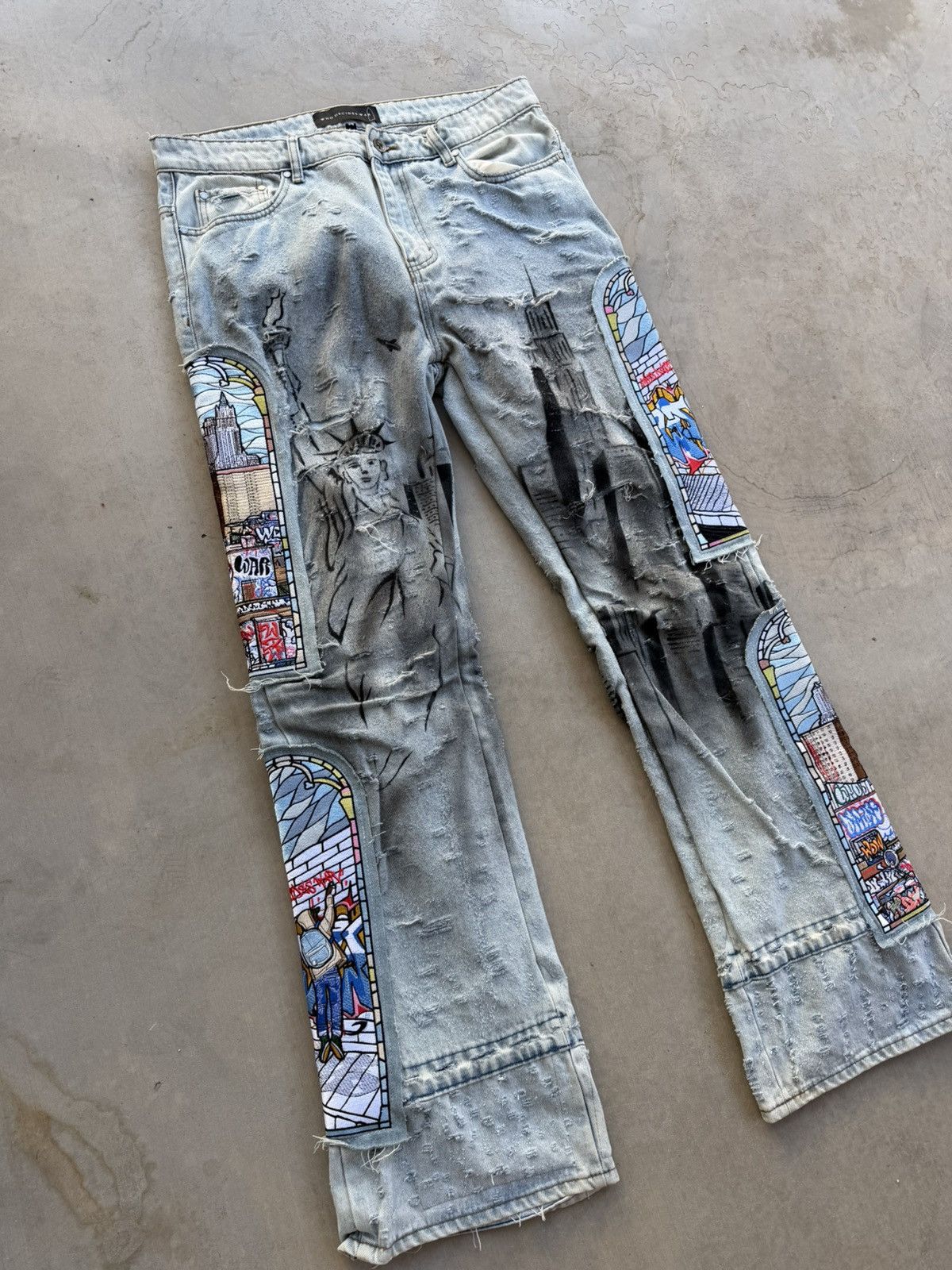 Who Decides War Who Decides War Dual Patch Pocket Pants “Sky” – Size 34 Size US 34 / EU 50 - 2 Thumbnail