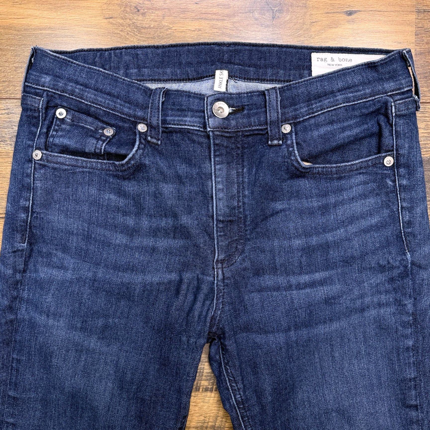 Rag & Bone Rag & Bone Jeans Skinny Mid Rise 30 Womens Denim 5-Pocket Stretch City Blue) Size 30" / US 8 / IT 44 - 3 Thumbnail