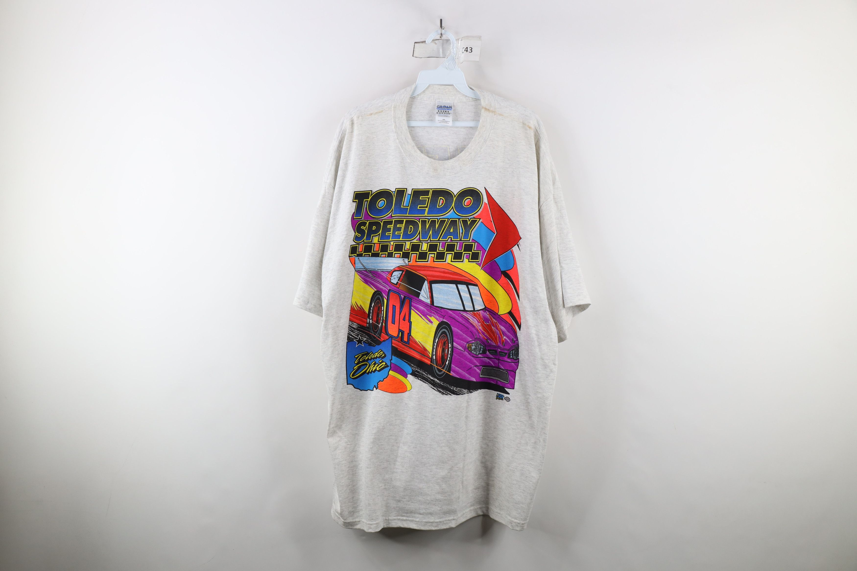 Vintage Vintage 90s All Over Print Toledo Speedway Racing T-Shirt Size US XXL / EU 58 / 5 - 1 Thumbnail