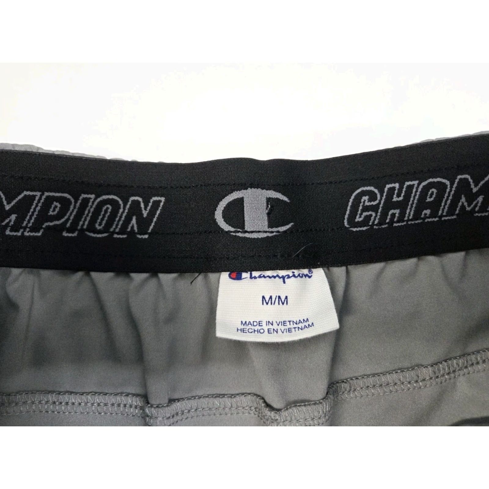Champion Champion Men's Grey Sweatpants Zip Pockets/Legs Drawstring Nylon Blend M Size US 31 - 4 Thumbnail