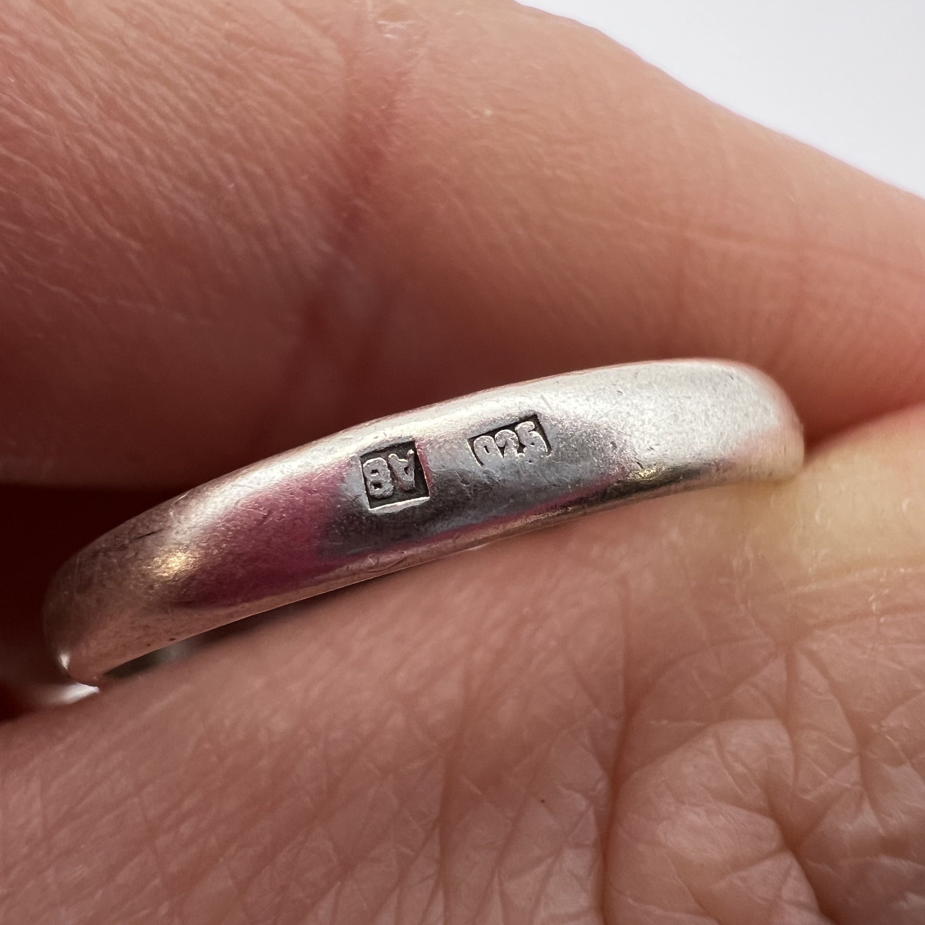 Vintage Vintage Used USSR Ring Sterling Silver 925 Jewelry Size 9 US Size ONE SIZE - 7 Thumbnail