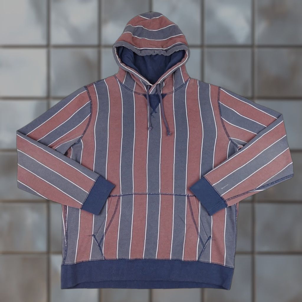 Abercrombie & Fitch Abercrombie & Fitch Hoodie Mens Large Multicolor Striped Fleece Hooded Pullover Sweatshirt Size US L / EU 52-54 / 3 - 1 Thumbnail