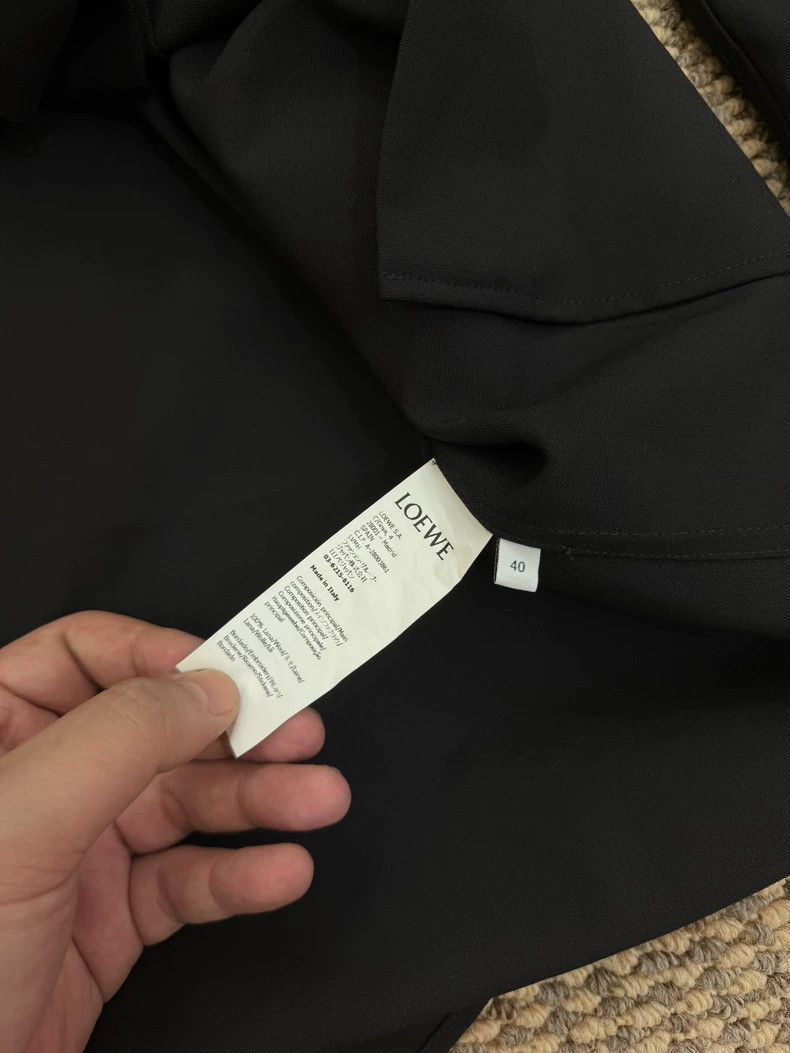 Loewe LOEWE size40 Black tactical embroidered logo long sleeve sh Size US M / EU 48-50 / 2 - 5 Thumbnail