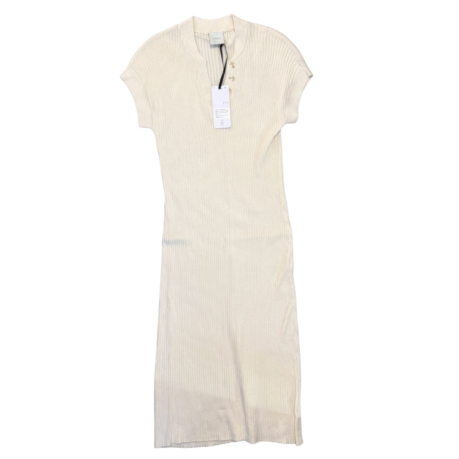 VARLEY Aria ribbed-knit cotton jersey midi dress NWT $165 S - crrs.pl