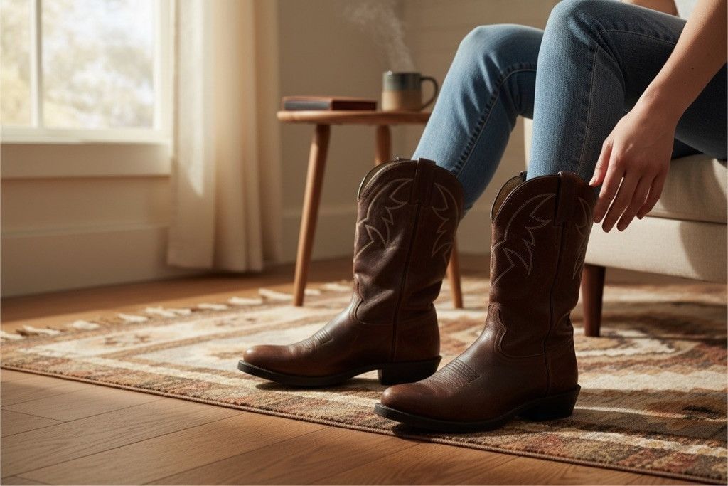 Durango Durango Brown Leather Cowboy Boots | Classic Western Style Size US 10 / EU 43 - 2 Thumbnail