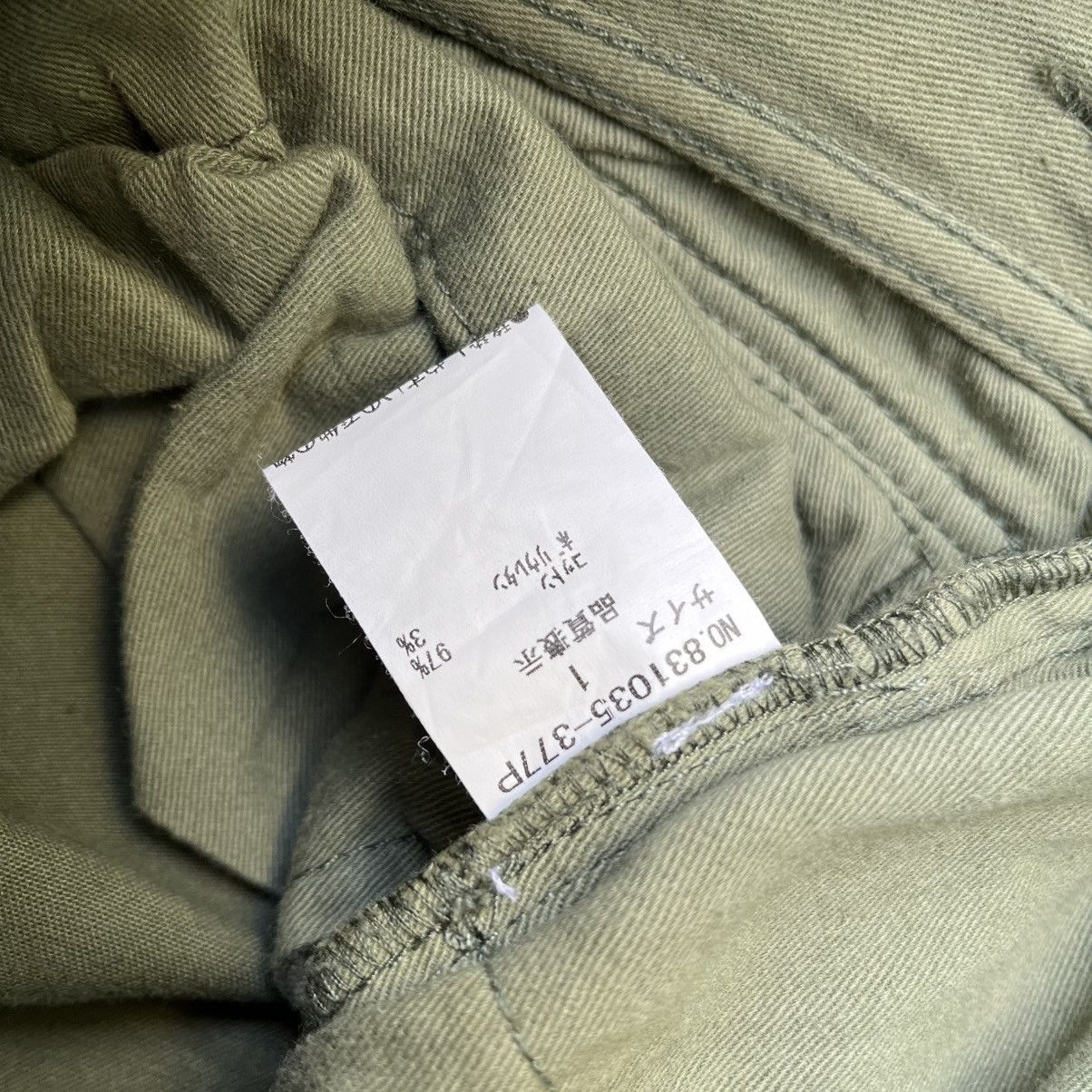 Hysteric Glamour Flared Cargo Green Pants NO ID Japan Multi Pockets Bootcut Size US 29 - 9 Thumbnail