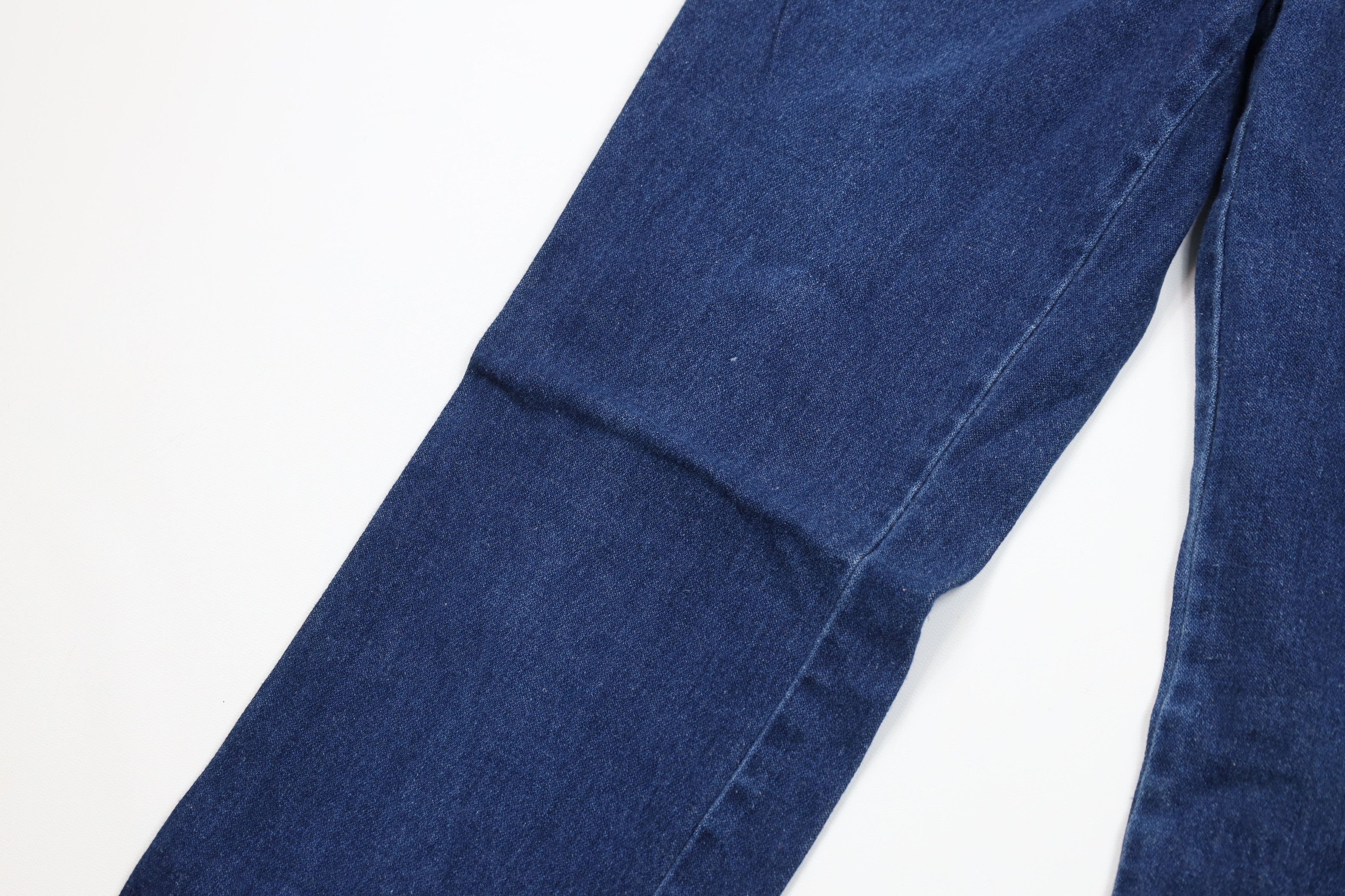 Vintage Vintage 70s Streetwear Flared Denim Jeans Blue Cotton Size 30" / US 8 / IT 44 - 5 Thumbnail
