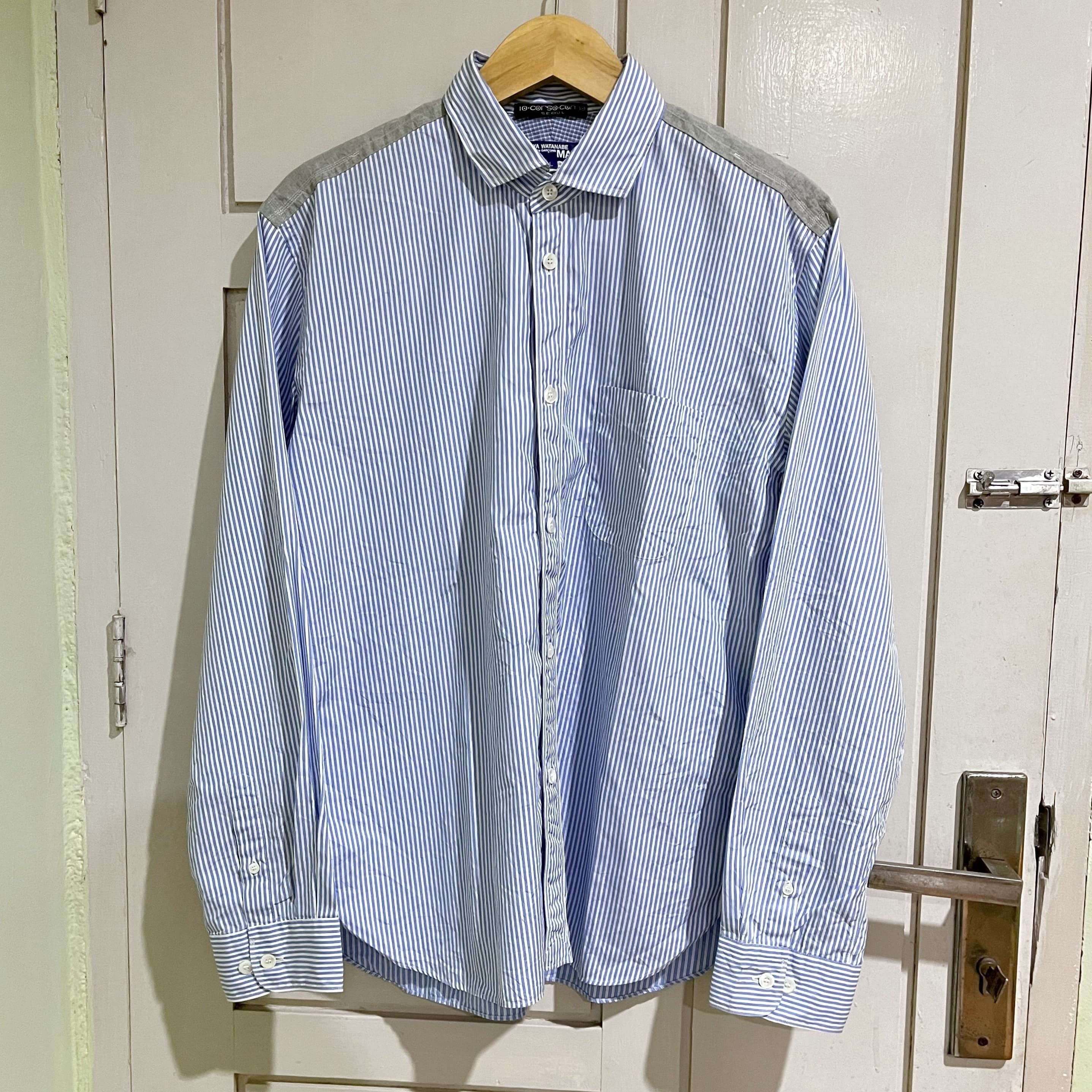 Comme des Garcons SS20 Junya watanabe striped button up shirt Size US L / EU 52-54 / 3 - 1 Thumbnail