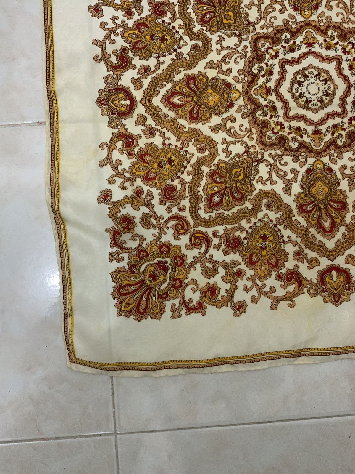 Vintage Monogram Unbrand Handkerchief Bandana Size ONE SIZE - 3 Thumbnail