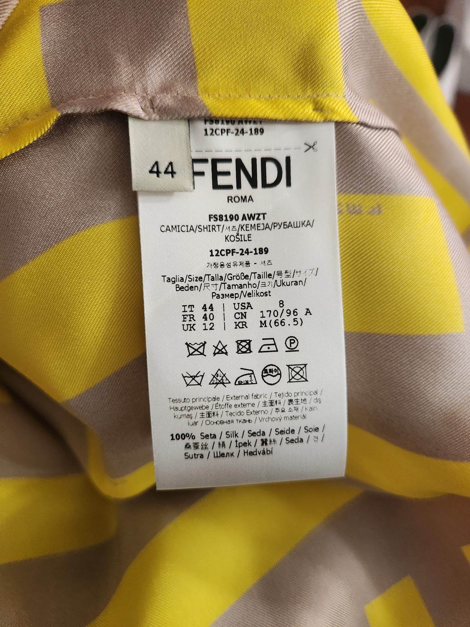 Fendi FF Labyrinth-print silk set ( trousers and blouse) Size 30" / US 8 / IT 44 - 9 Thumbnail
