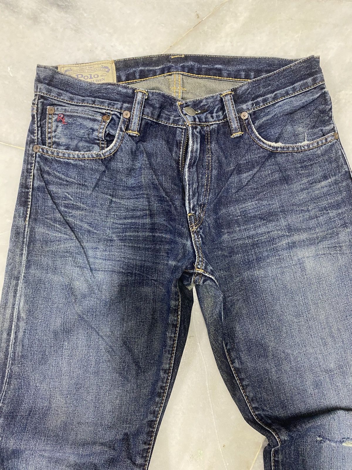 Polo Ralph Lauren Size 31x30 Vintage Polo Ralph Lauren Distressed Jeans Faded Size US 31 - 4 Thumbnail