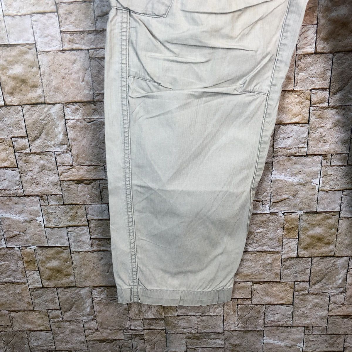 Japanese Brand Genba White utility tactical Cargo Multipocket Pants #A638 Size US 30 / EU 46 - 12 Thumbnail
