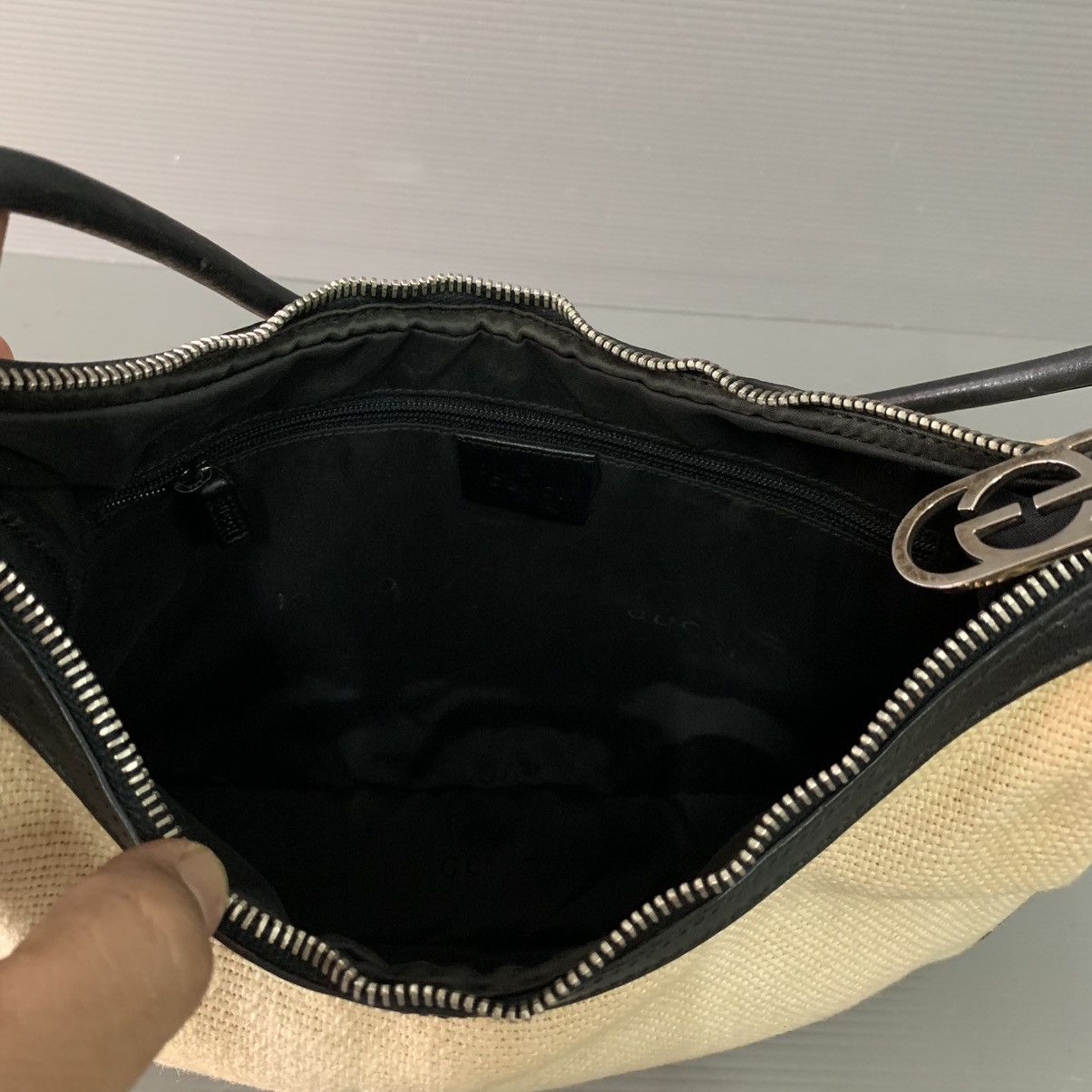 Gucci Gucci jackie Canvas Hobo Bag Size ONE SIZE - 9 Thumbnail