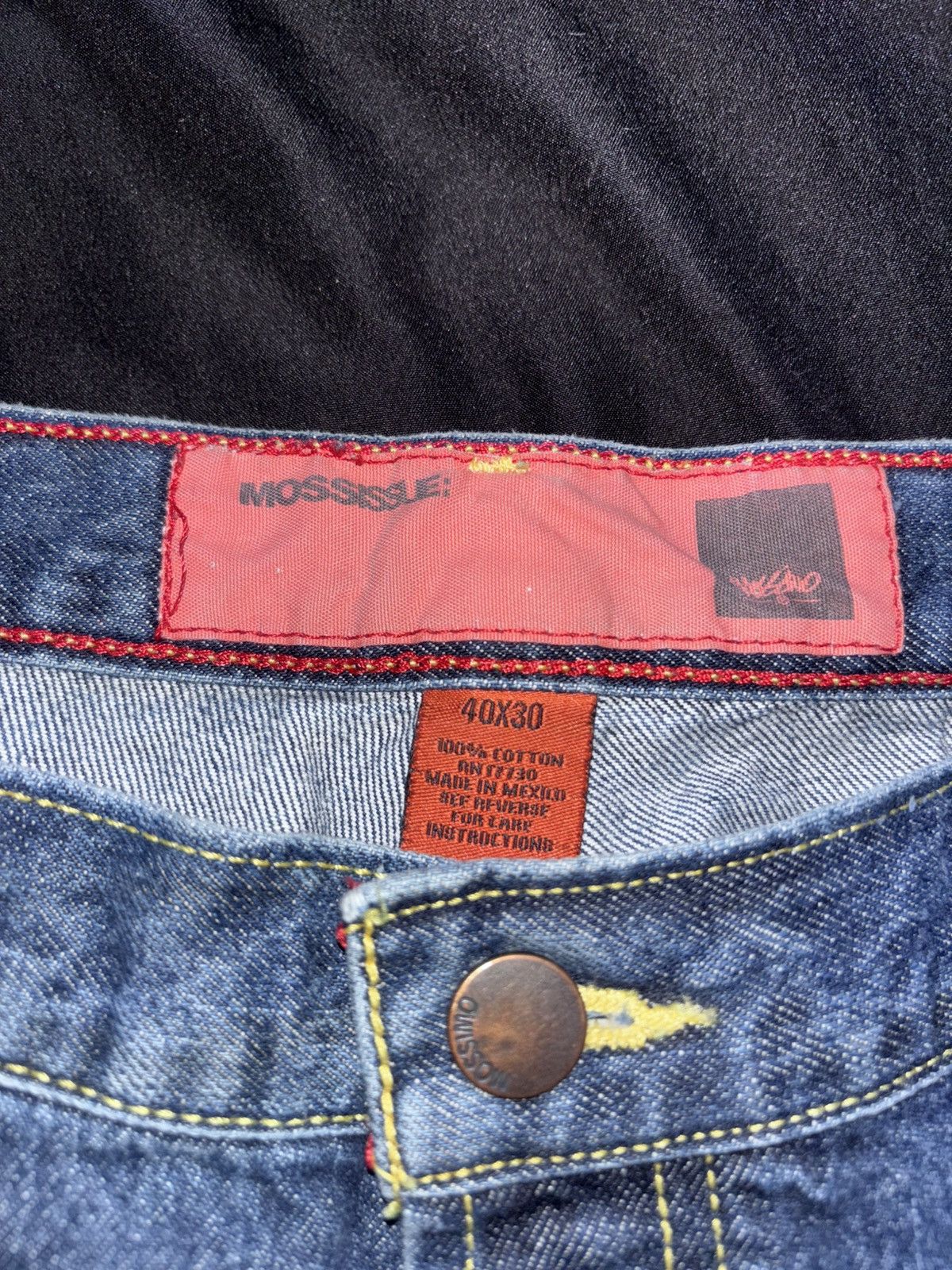 Other Dark wash, high-waisted, wide leg jeans Size US 40 / EU 56 - 3 Thumbnail