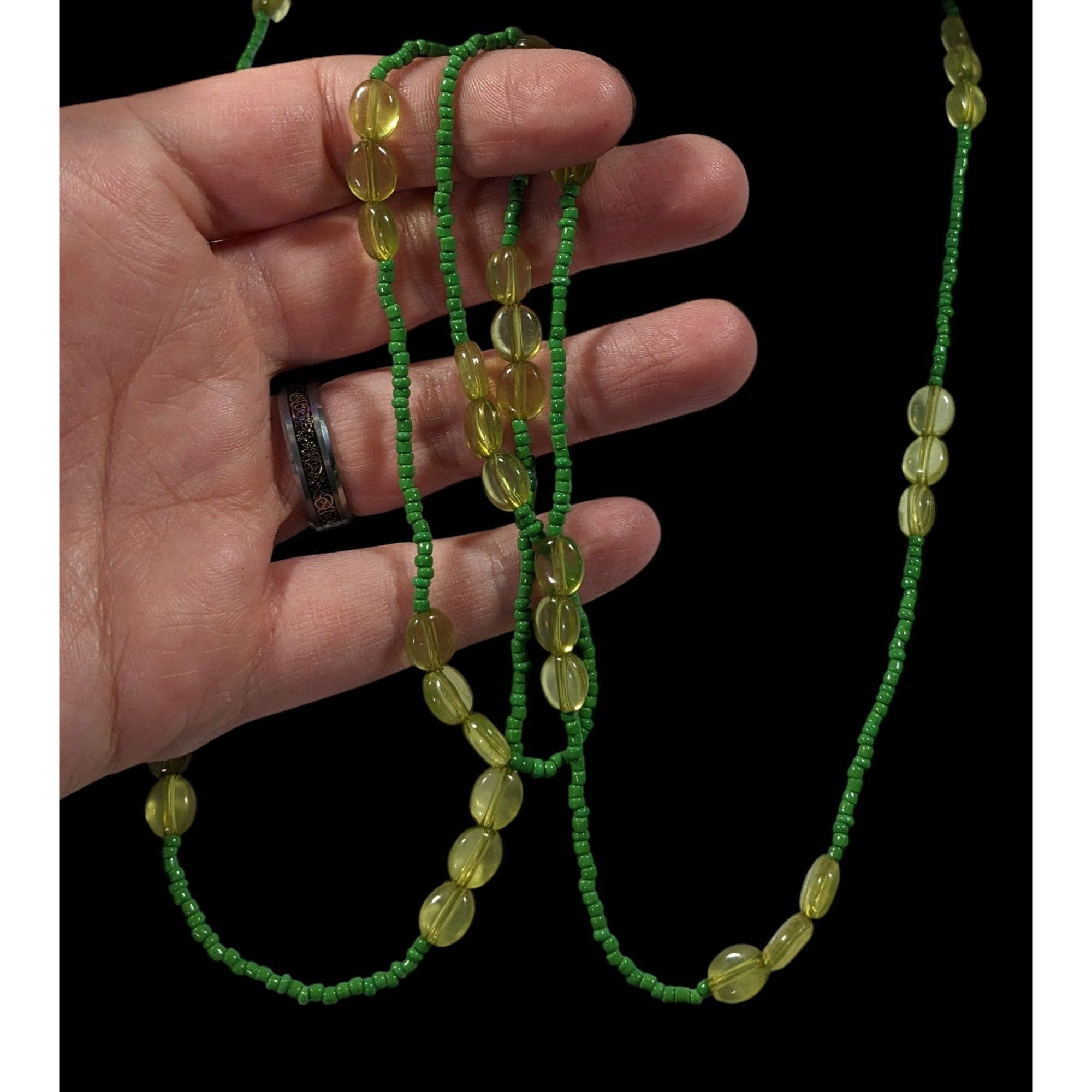 Other Cottagecore Casual Green Glass Beaded Necklace Size ONE SIZE - 6 Thumbnail