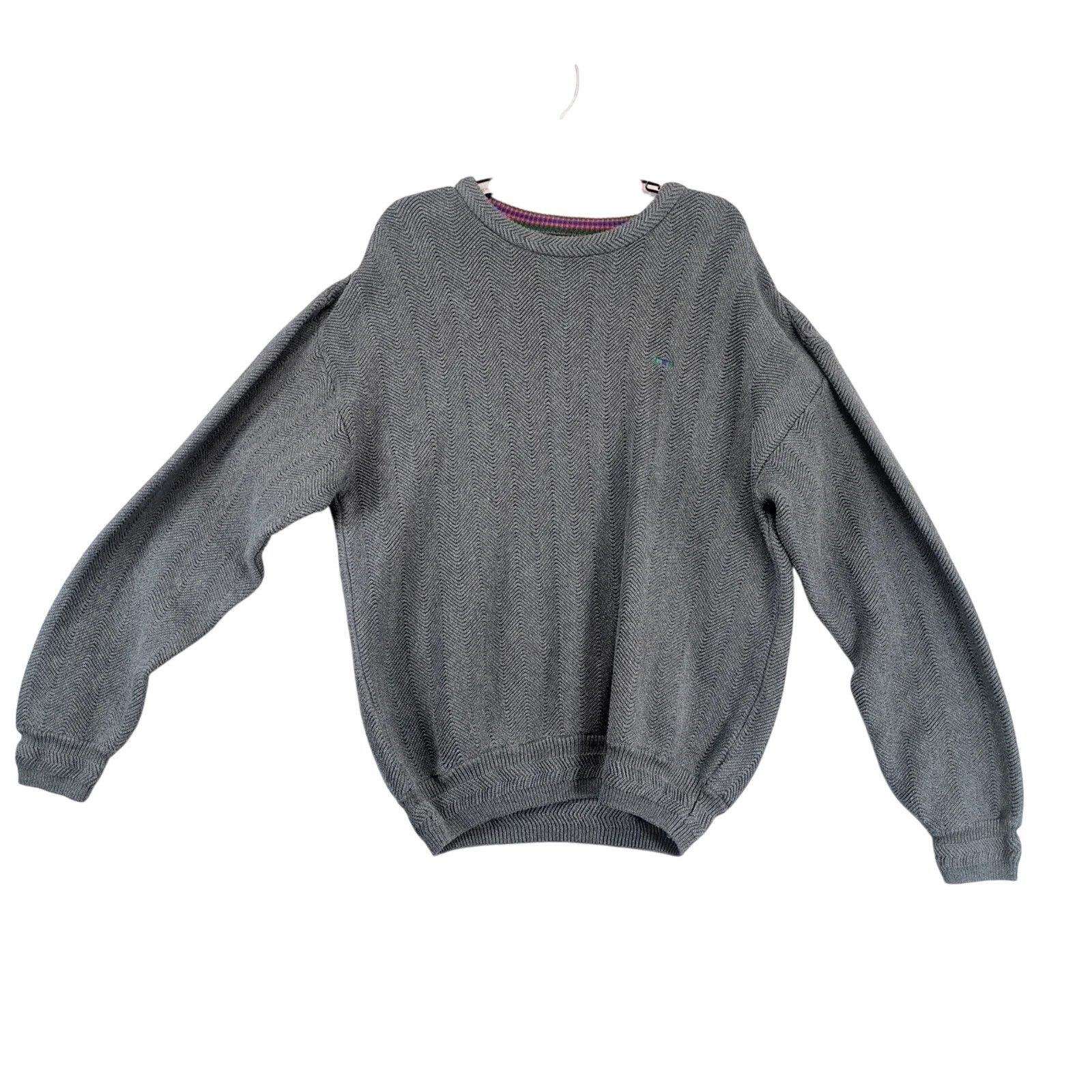 Alexander Julian Alexander Julian Colours Pullover Sweater Mens XL Wavy Lines Size US XL / EU 56 / 4 - 1 Thumbnail