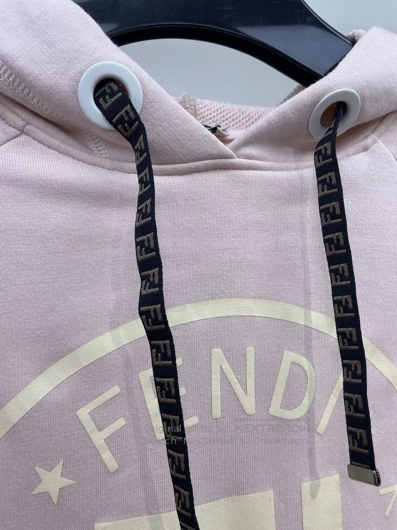 Fendi Fendi Pink Hooded Drawstring Sweatshirt Size S / US 4 / IT 40 - 5 Thumbnail