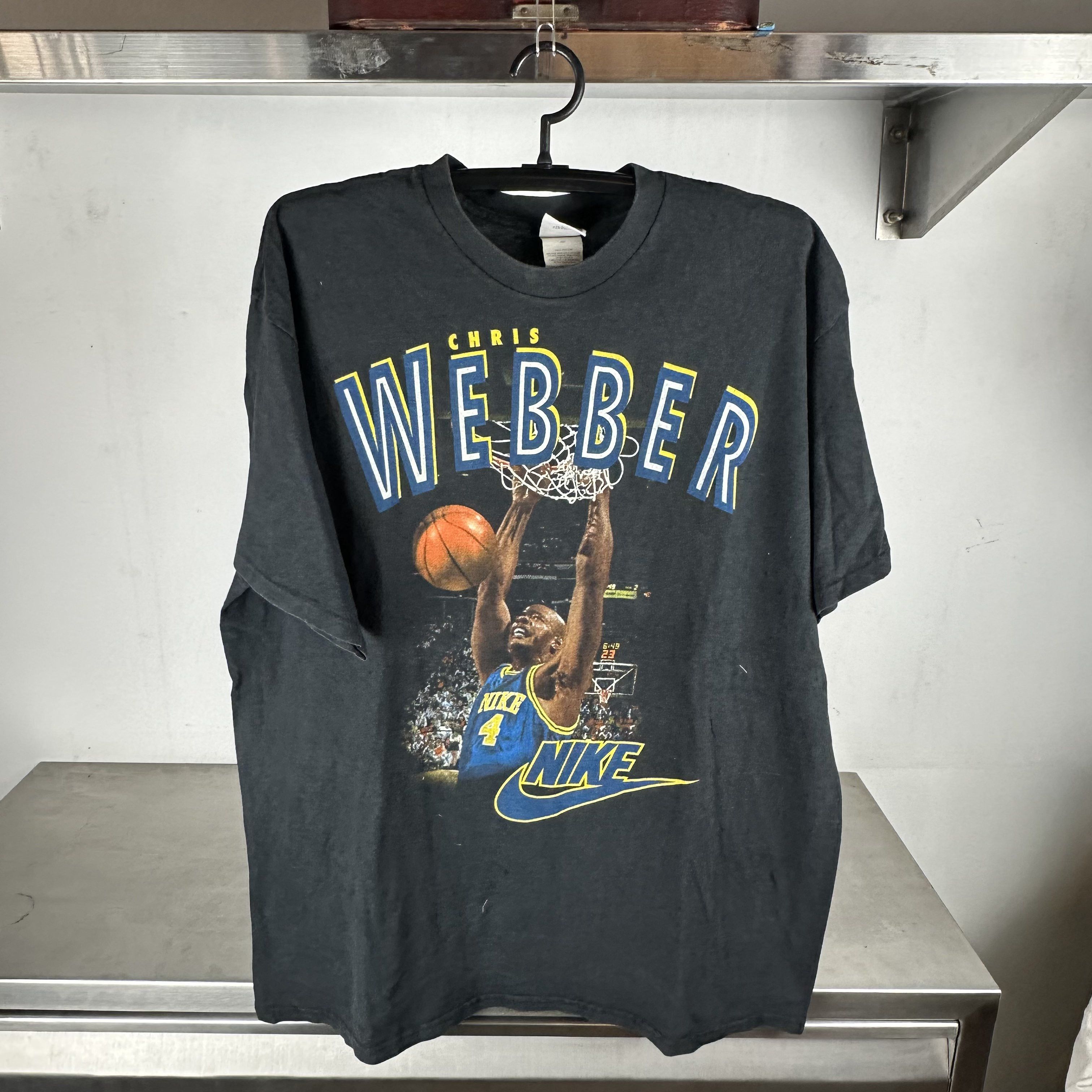 Nike 90s Chris Webber Warriors Basketball NBA T-shirt