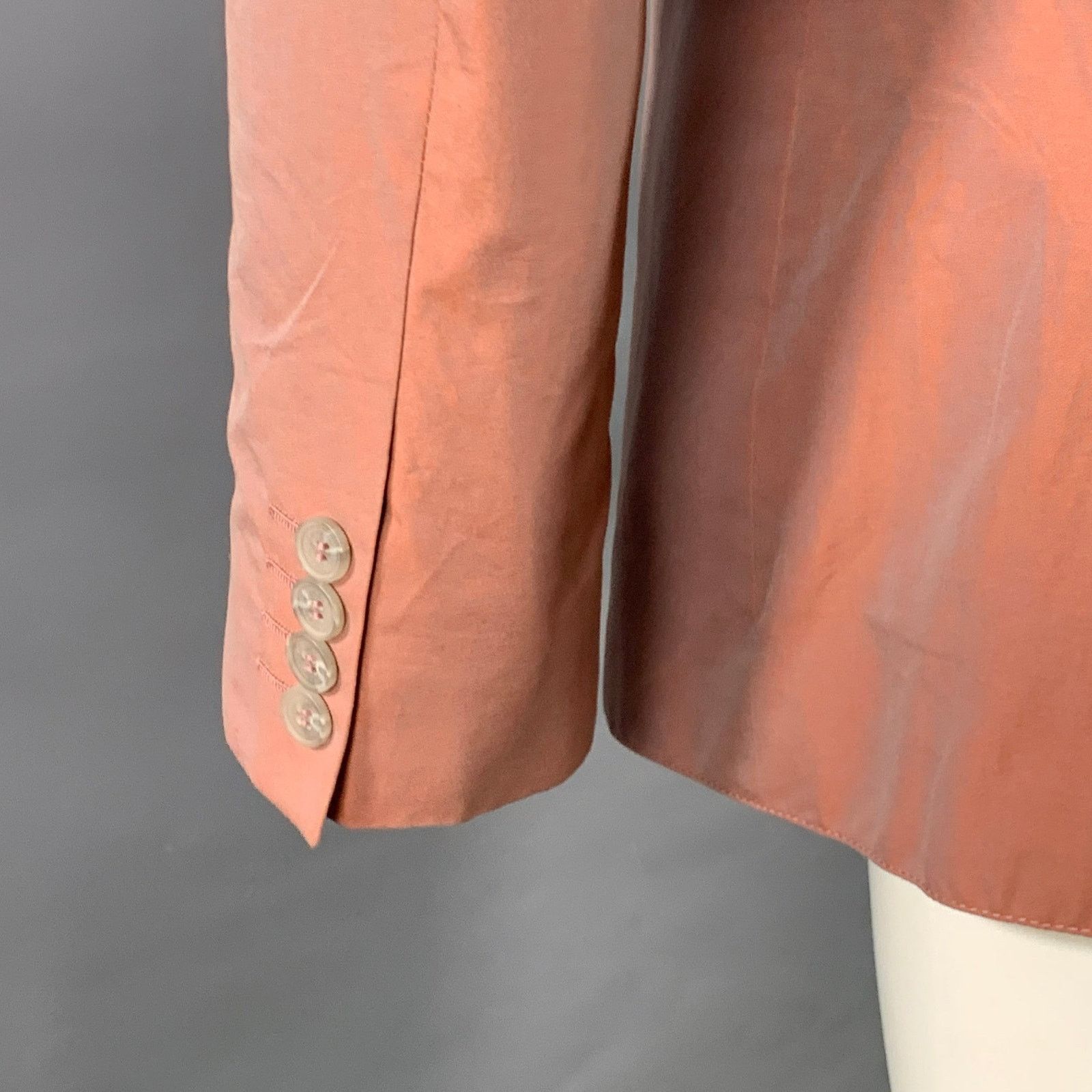 Calvin Klein Size 41 Mauve Iridescent Cotton Sport Coat Size 40R - 4 Thumbnail