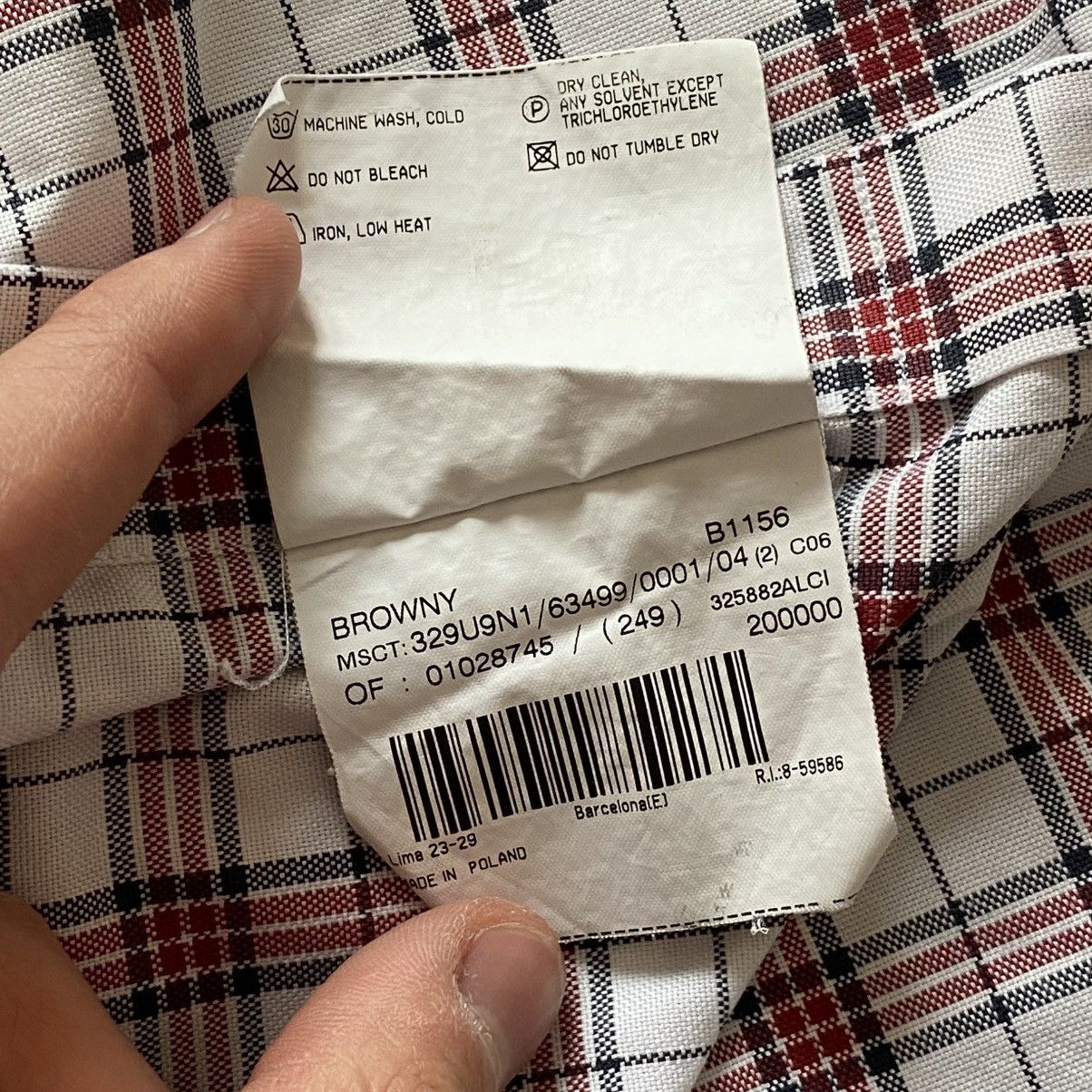 Burberry × Burberry Prorsum × Vintage Burberry Nova Check Checkered White/Red Button Up Shirt Size US L / EU 52-54 / 3 - 6 Thumbnail
