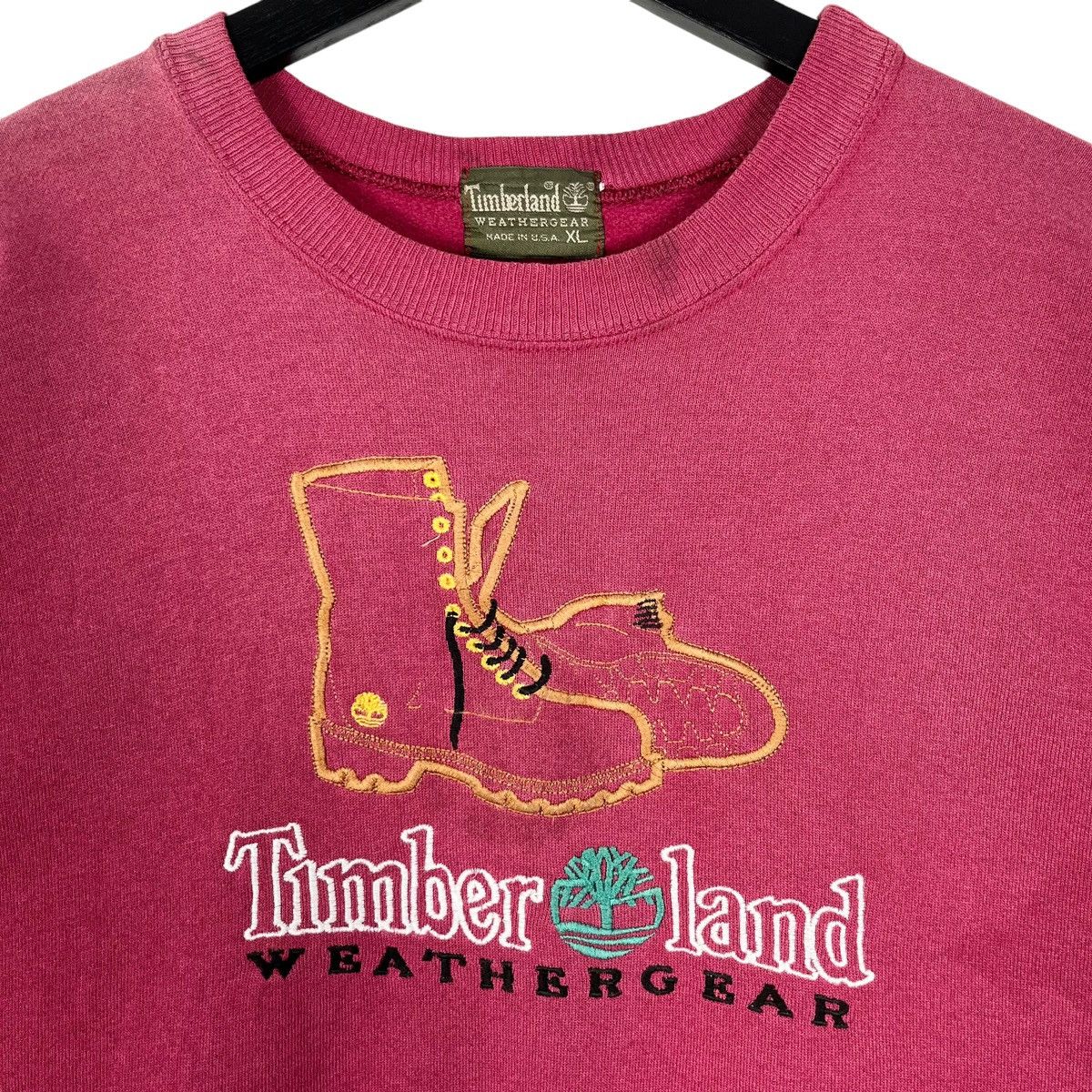 Timberland × Vintage Vintage 90’s Timberland Weather Gear Sweatshirt Size US XL / EU 56 / 4 - 3 Thumbnail