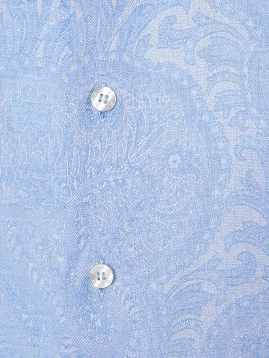 Etro o1lsvrm0425 Shirt in Light Blue Size US M / EU 48-50 / 2 - 5 Thumbnail