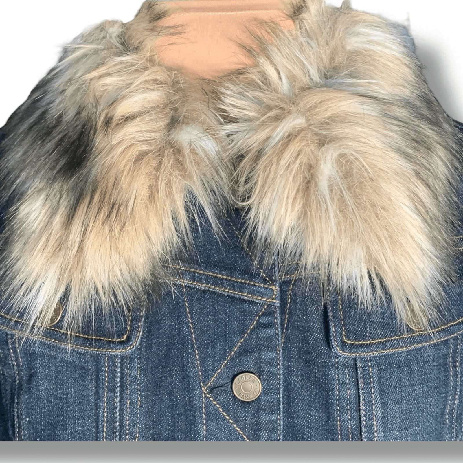 Vintage Vintage Ralph Lauren Denim Jacket Faux Fur Collar Western Size M / US 6-8 / IT 42-44 - 3 Thumbnail