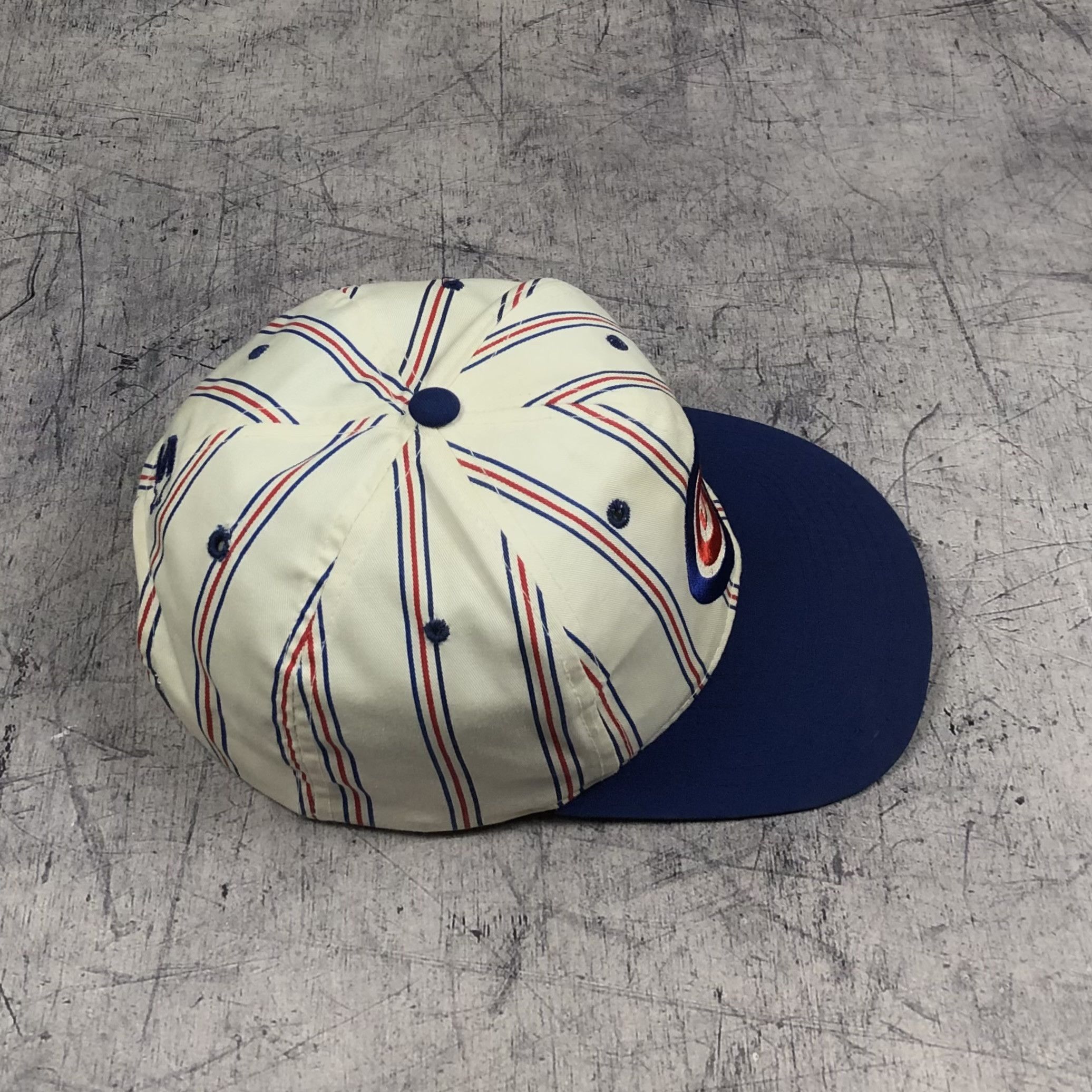 MLB Vintage 90s MLB Chicago Cubs Striped Cap Size ONE SIZE - 3 Thumbnail