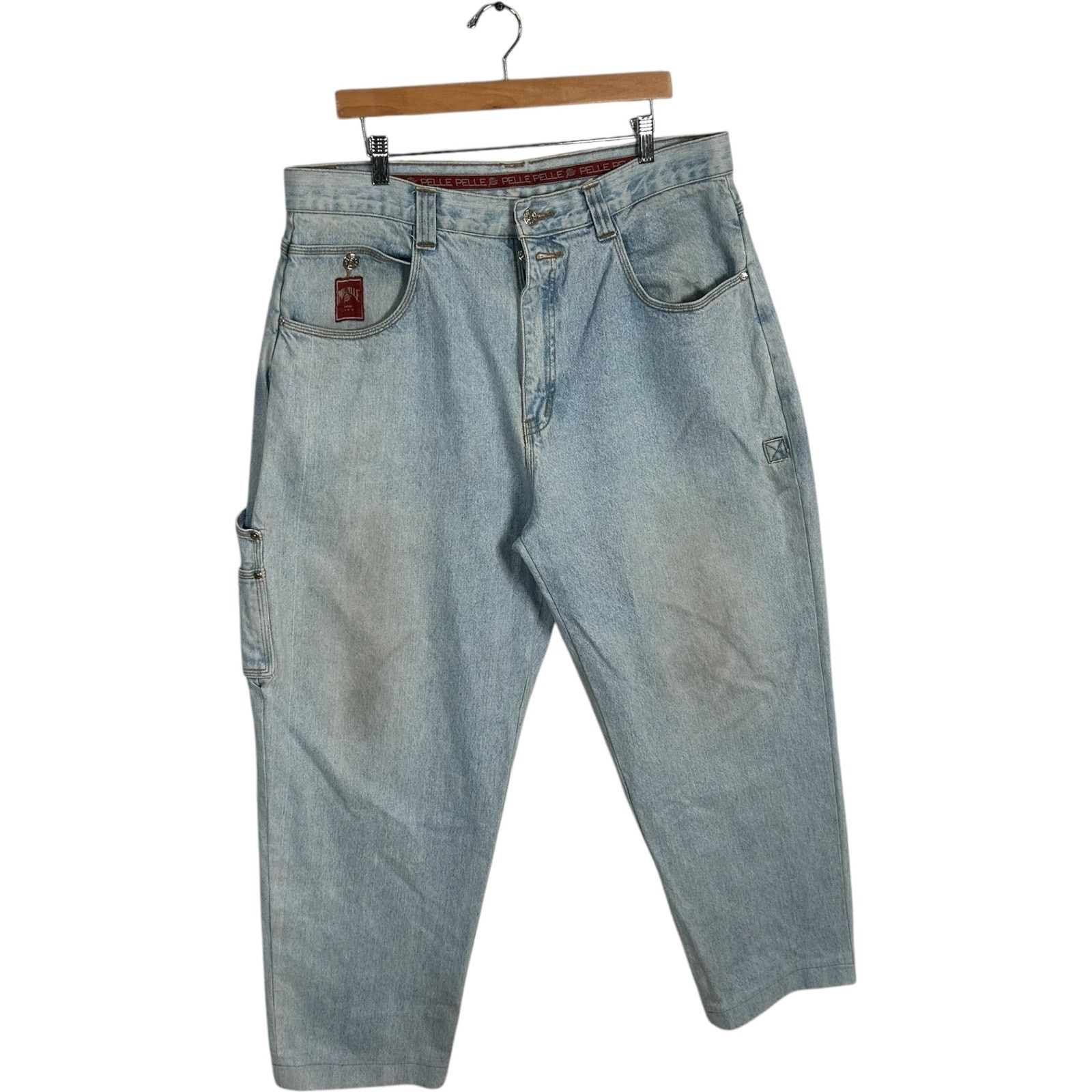 Pelle Pelle Y2K Pelle Pelle Straight Leg Denim Carpenter Pants 38 Size US 38 / EU 54 - 4 Thumbnail