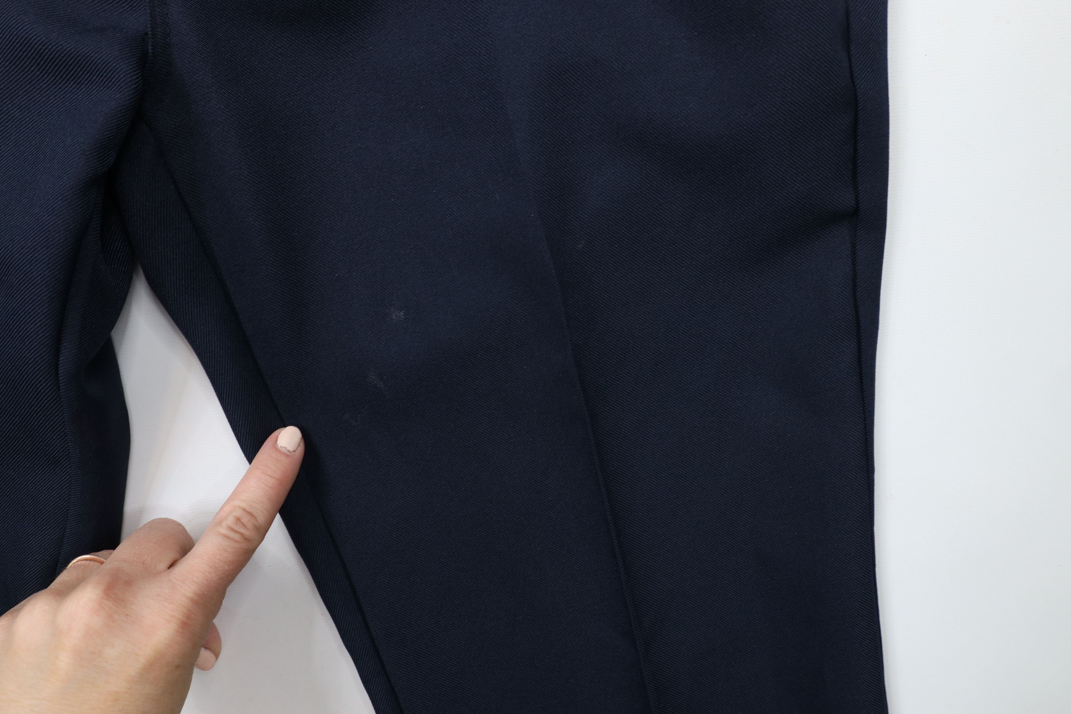 Vintage Vintage 90s Streetwear Distressed Wide Leg Chino Pants Navy Size US 32 / EU 48 - 5 Thumbnail