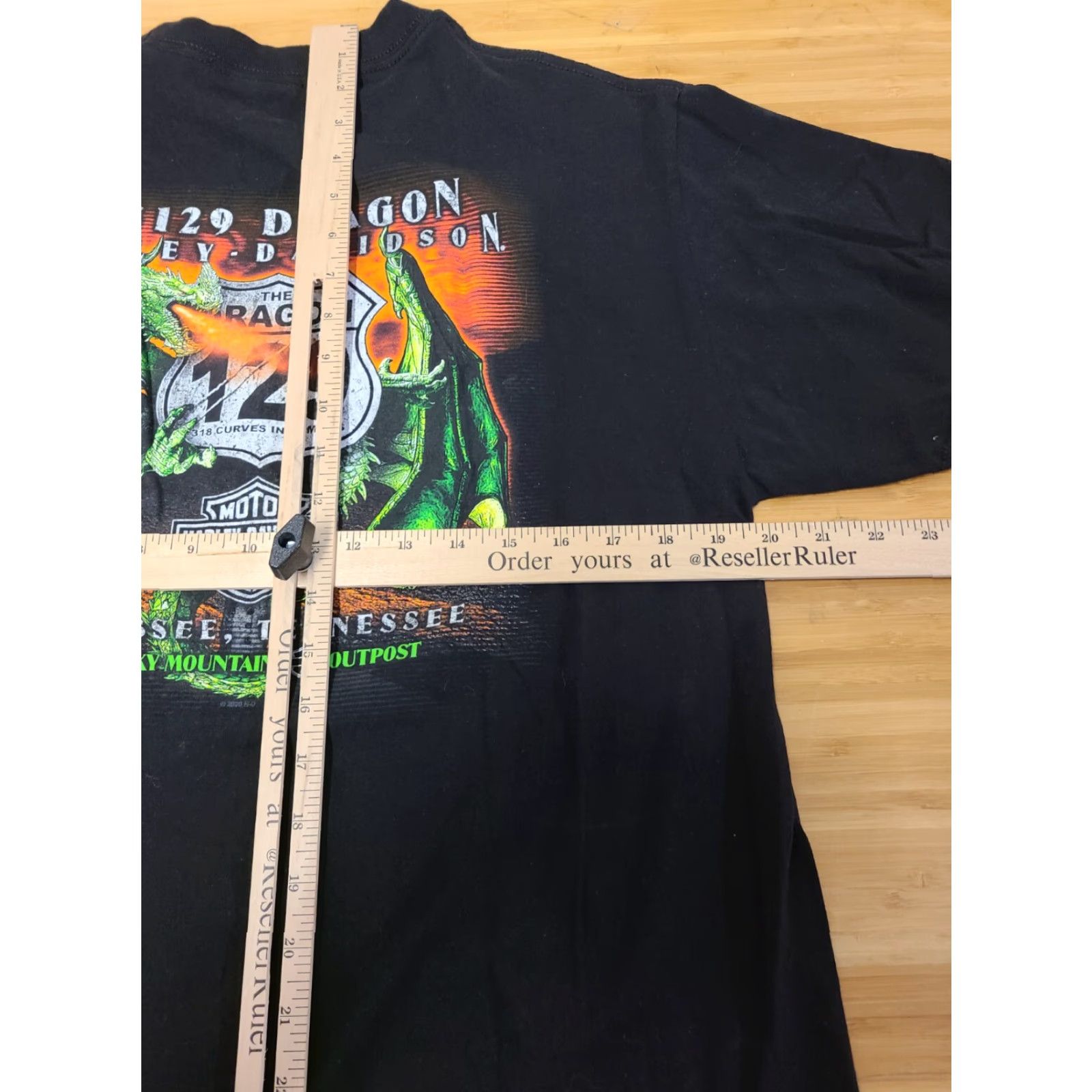 Harley Davidson Harley-Davidson T-Shirt Dragon Graphic 2020 Smoky Mountain Tennessee US 129 Mens Large Black Cotton Crew Neck Short Sleeve Regular Fit Size US L / EU 52-54 / 3 - 7 Thumbnail