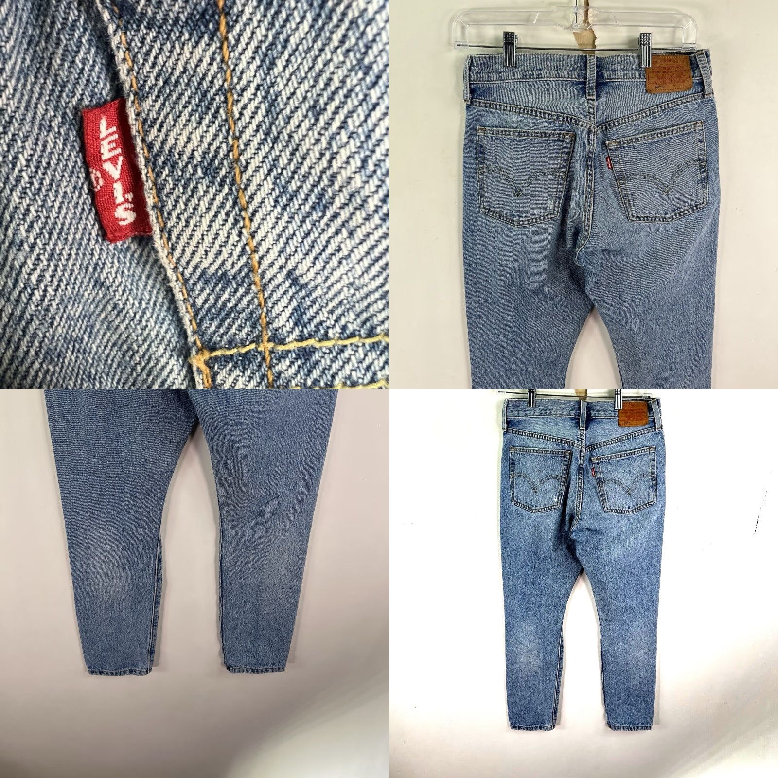 Levi's Vintage Levi's 501 Jeans Men's Size 27 Blue Distressed Button Fly 80s 90s Straight Fit Size US 27 - 8 Thumbnail