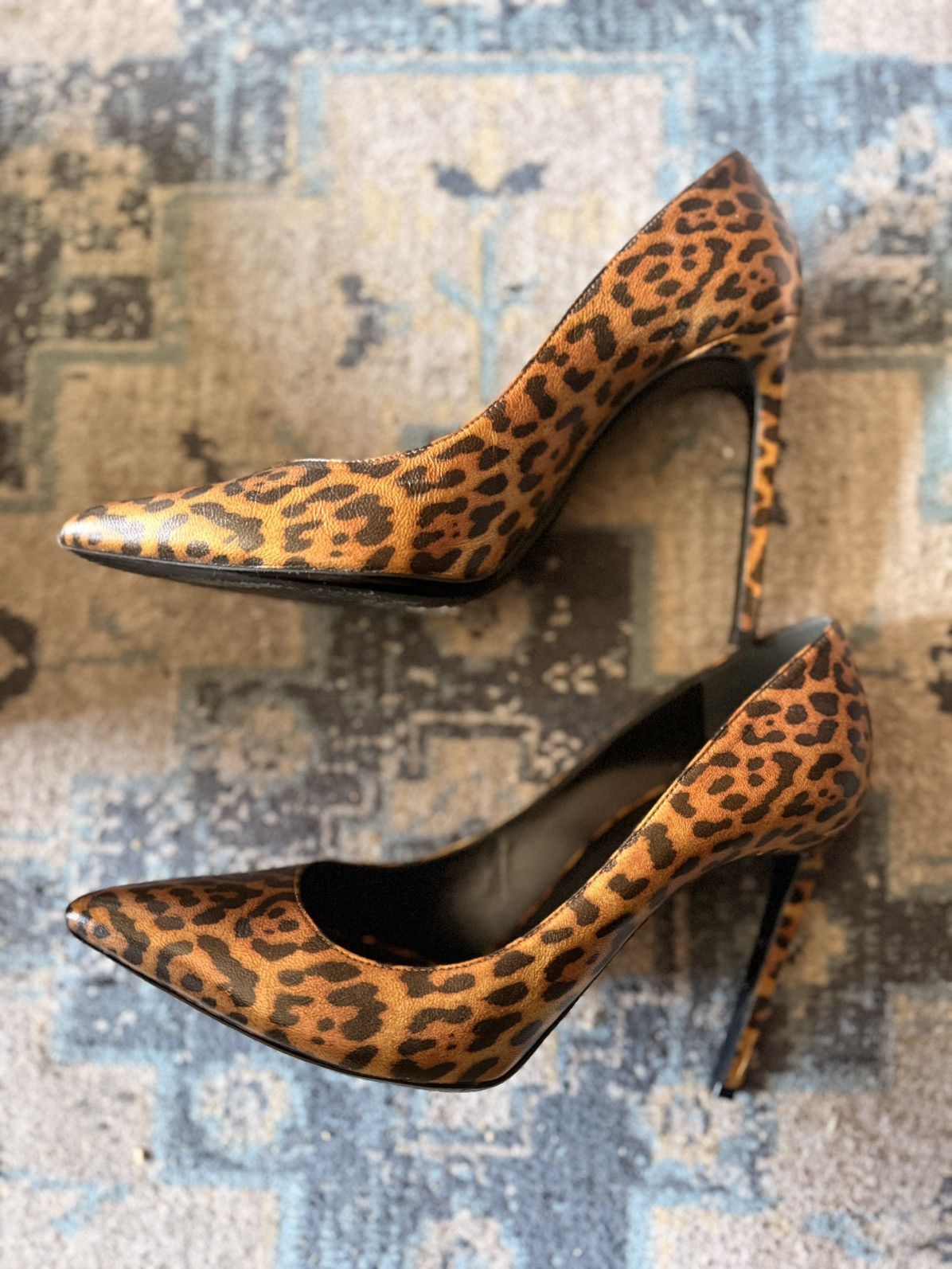 Yves Saint Laurent YSL Yves Saint Laurent Brown Gold Leopard Size US 10 / IT 40 - 3 Thumbnail