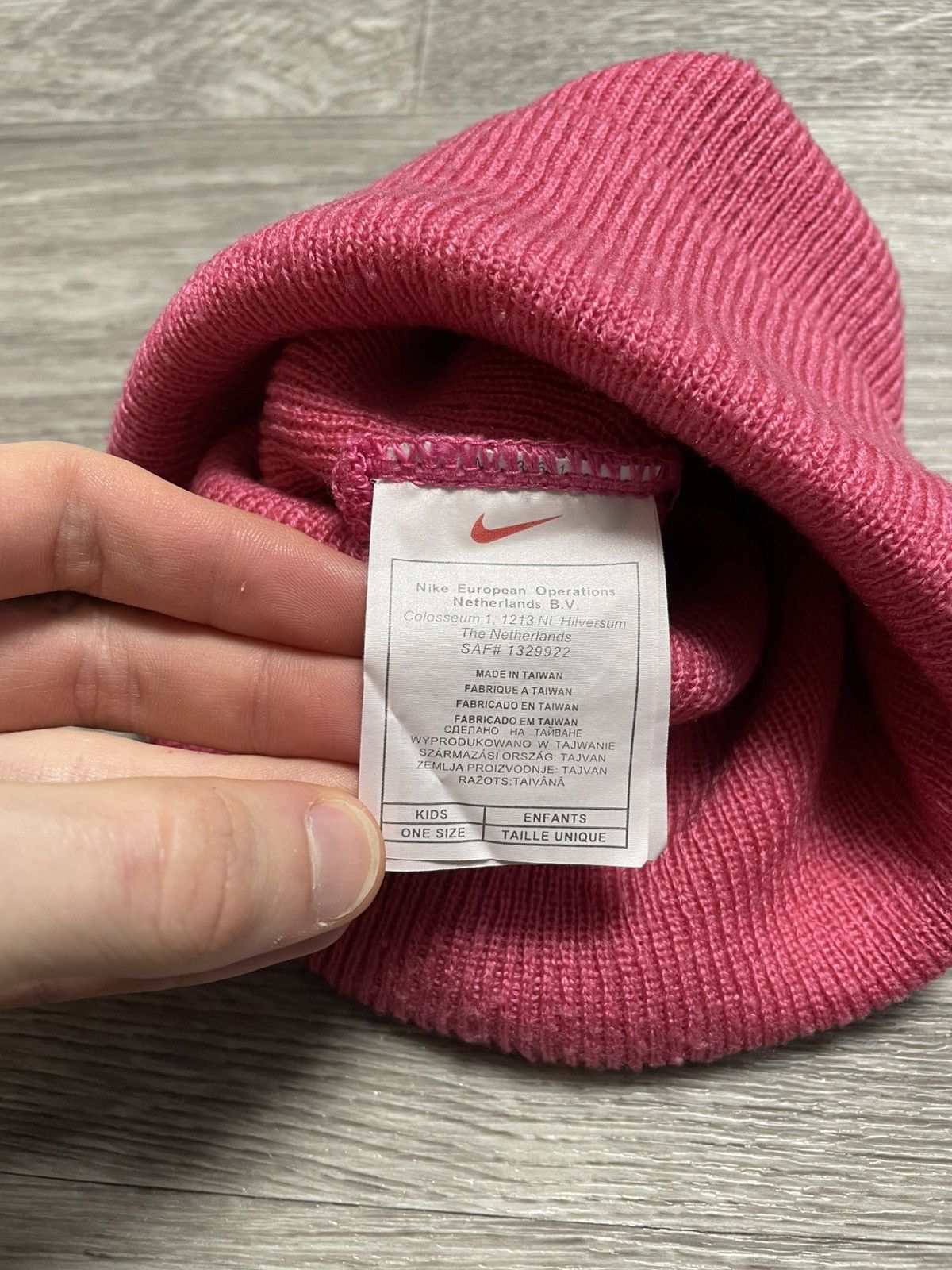Nike Vintage Nike Pink Beanie Hat Y2K Size ONE SIZE - 8 Thumbnail