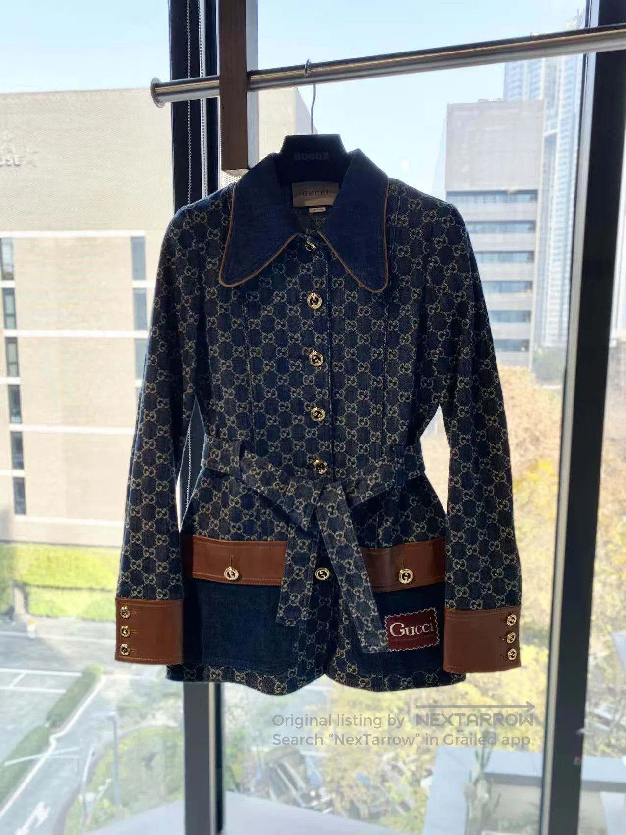 Gucci Guicci The old flower is full of printed belt coats| Size XXS / US 00 / IT 34 - 2 Thumbnail