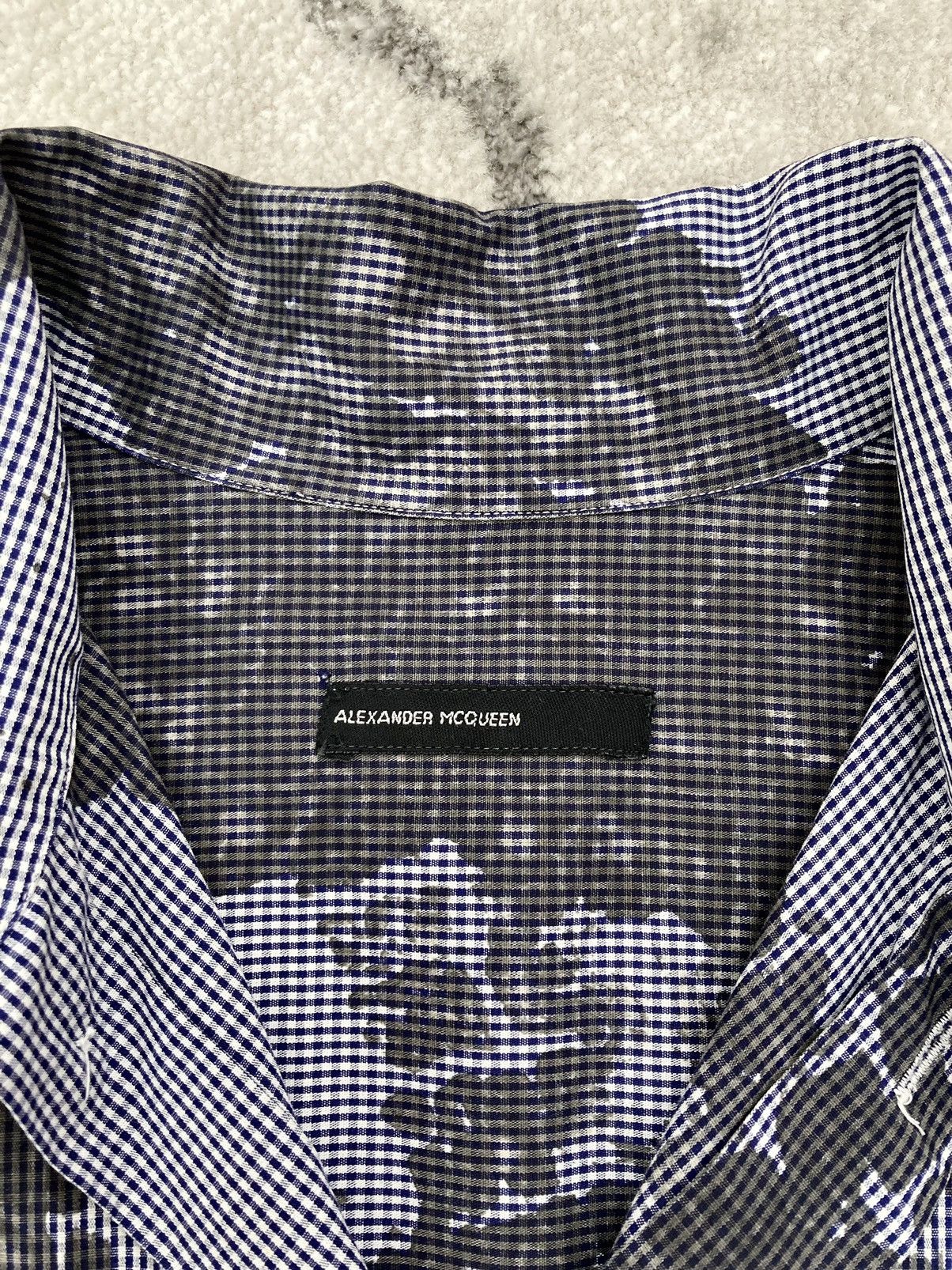 Alexander McQueen S/S 1997 Checkered Tire Track Shirt Size US M / EU 48-50 / 2 - 2 Thumbnail