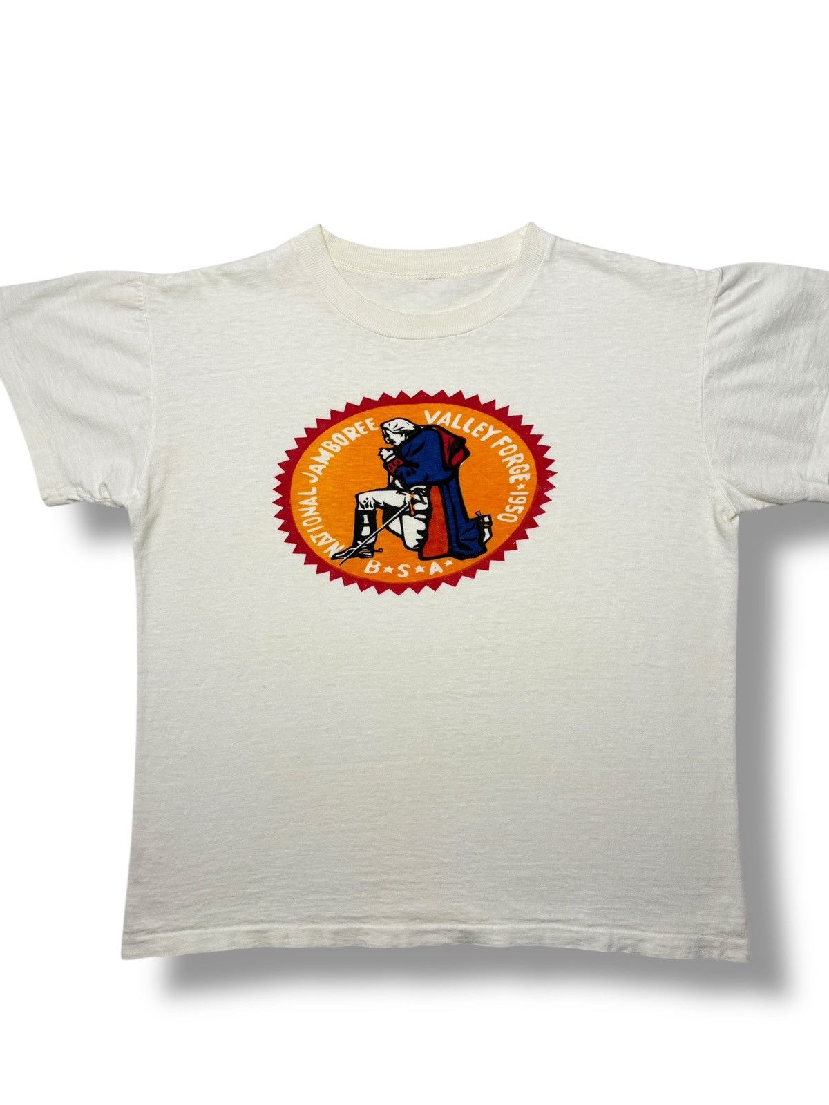 Vintage Vintage 1950 National Jamboree Valley Forge BSA Tee Shirt Size US M / EU 48-50 / 2 - 2 Thumbnail