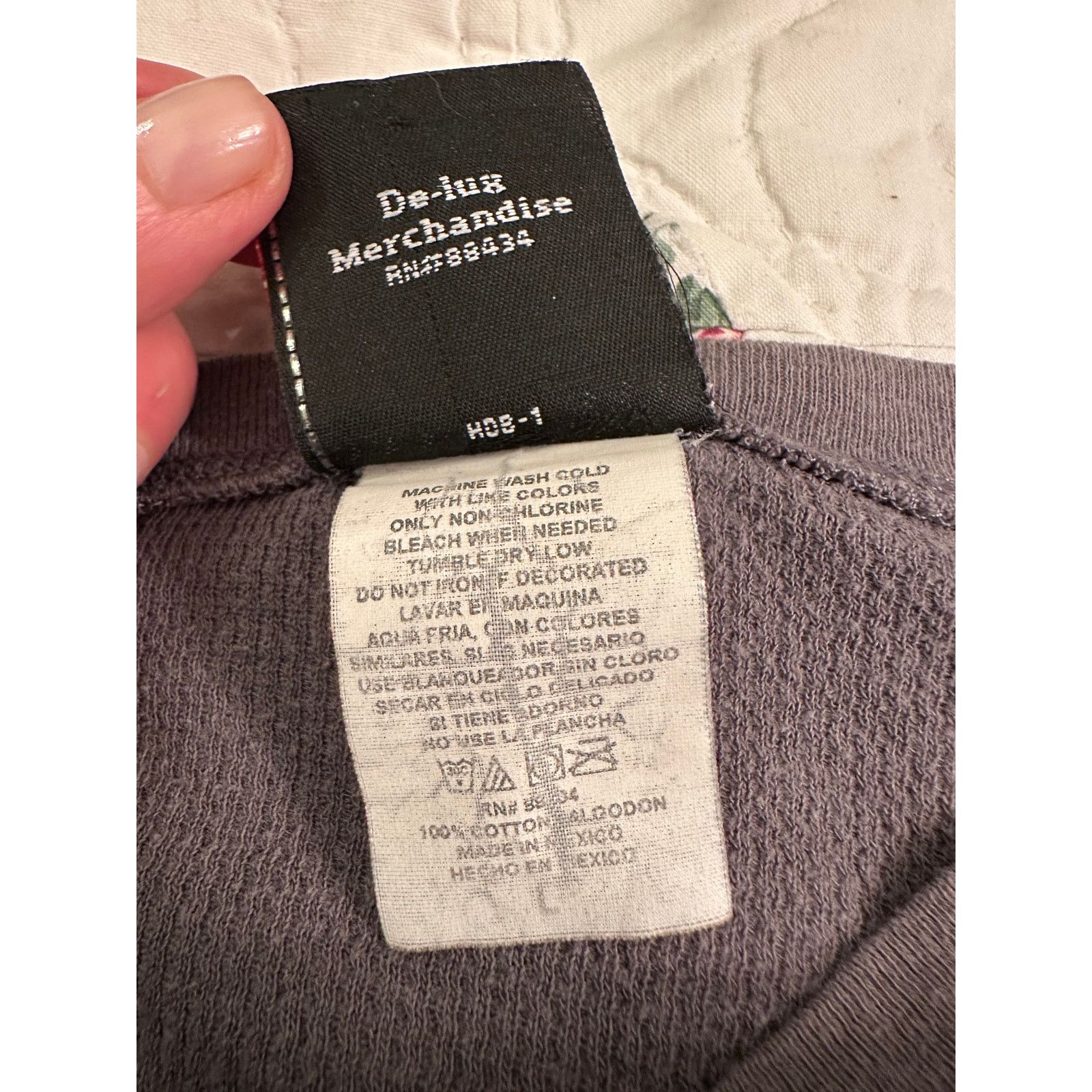 Harley Davidson VINTAGE HARLEY DAVIDSON GRAY THERMAL FADED LONG SLEEVE TEE Size US S / EU 44-46 / 1 - 7 Thumbnail
