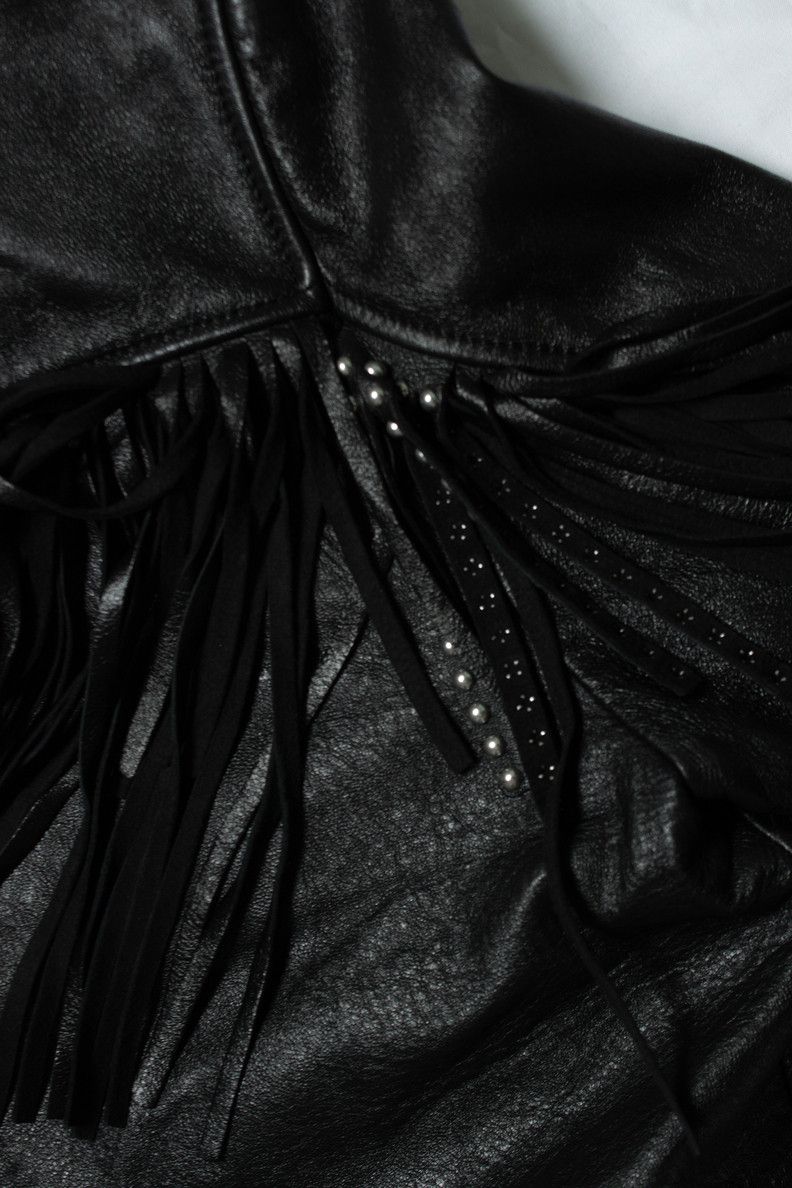 Saint Laurent Paris Saint Laurent, 2015 leather fringe jacket Size US L / EU 52-54 / 3 - 5 Thumbnail