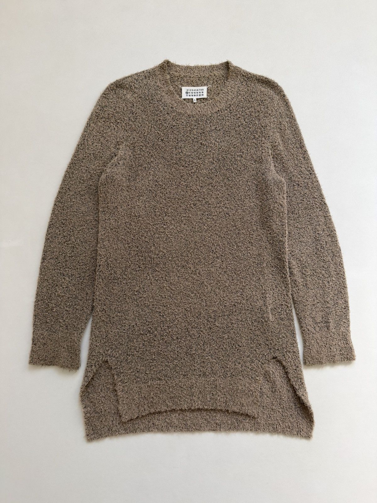 Maison Margiela S/S 15 Longline Beige/Black ‘Boucle’ Sweater Size US M / EU 48-50 / 2 - 15 Thumbnail