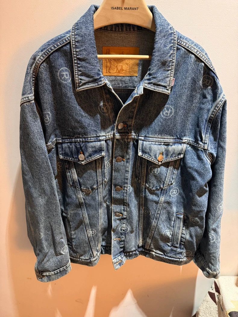 Martine Rose Martine Rose Denim jacket R with full logo print Size US M / EU 48-50 / 2 - 1 Thumbnail