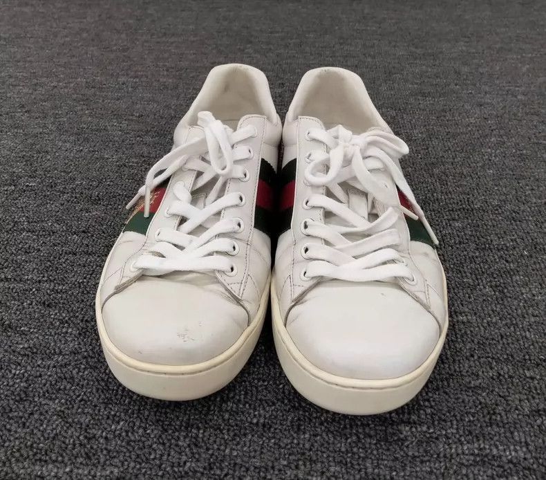 Gucci Gucci White Sneakers Size 41-2506 Size US 8 / EU 41 - 8 Thumbnail