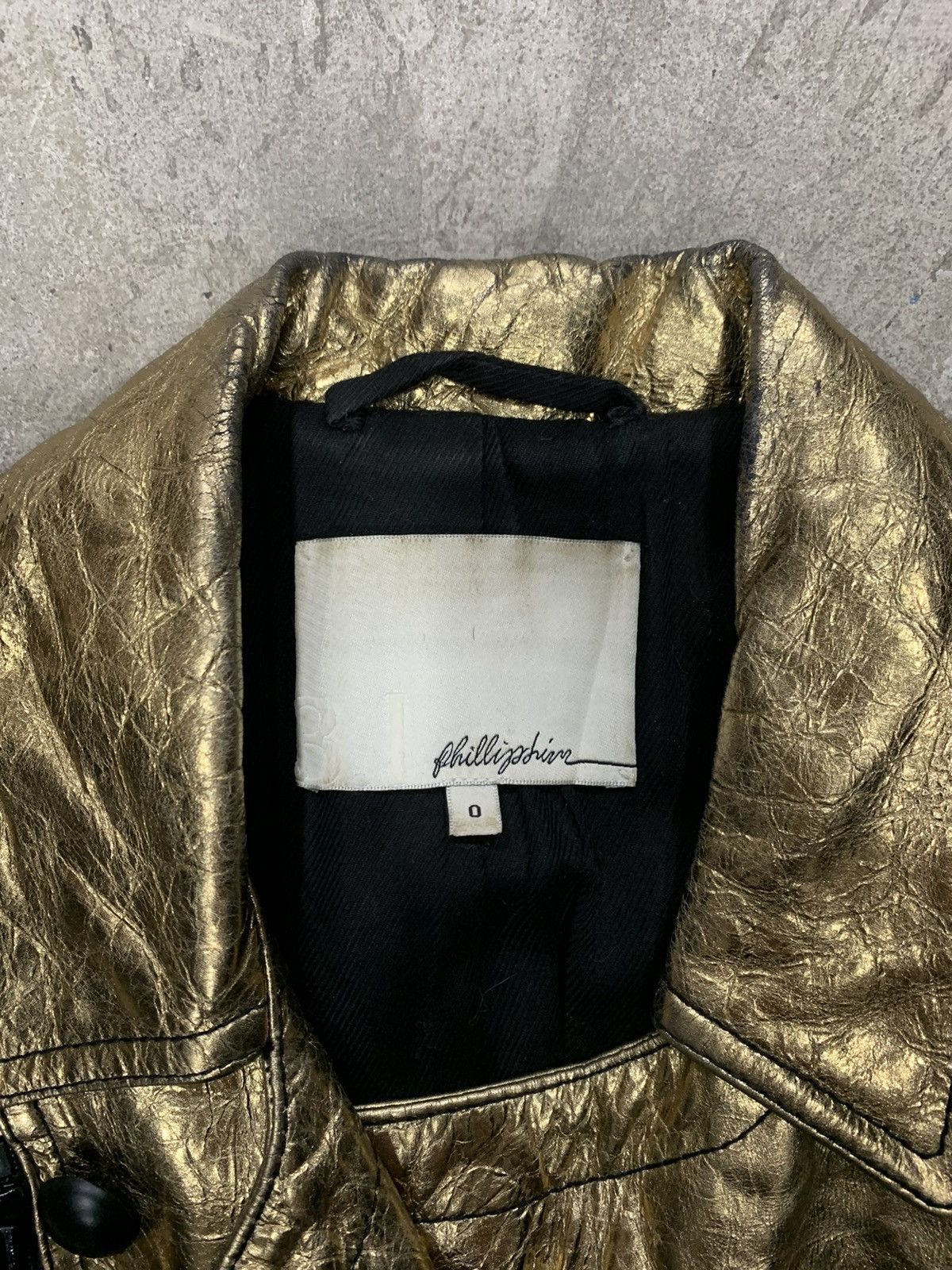 3.1 Phillip Lim PHILIP LIM GOLD METALLIC LEATHER JACKET Size US M / EU 48-50 / 2 - 3 Thumbnail