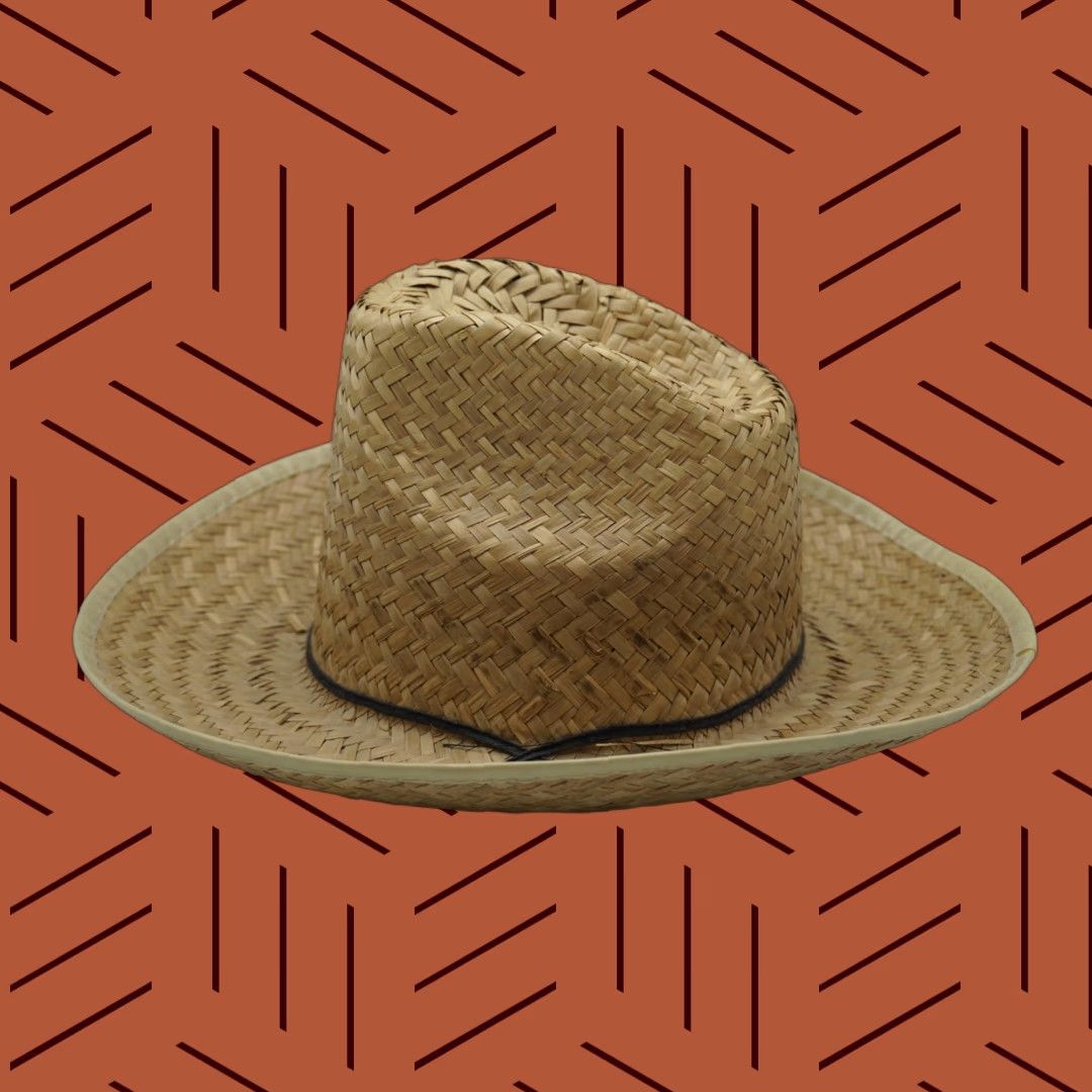Vintage VINTAGE Classic Straw Cowboy Hat Western Costume Accessory Sun Protection Size ONE SIZE - 1 Thumbnail